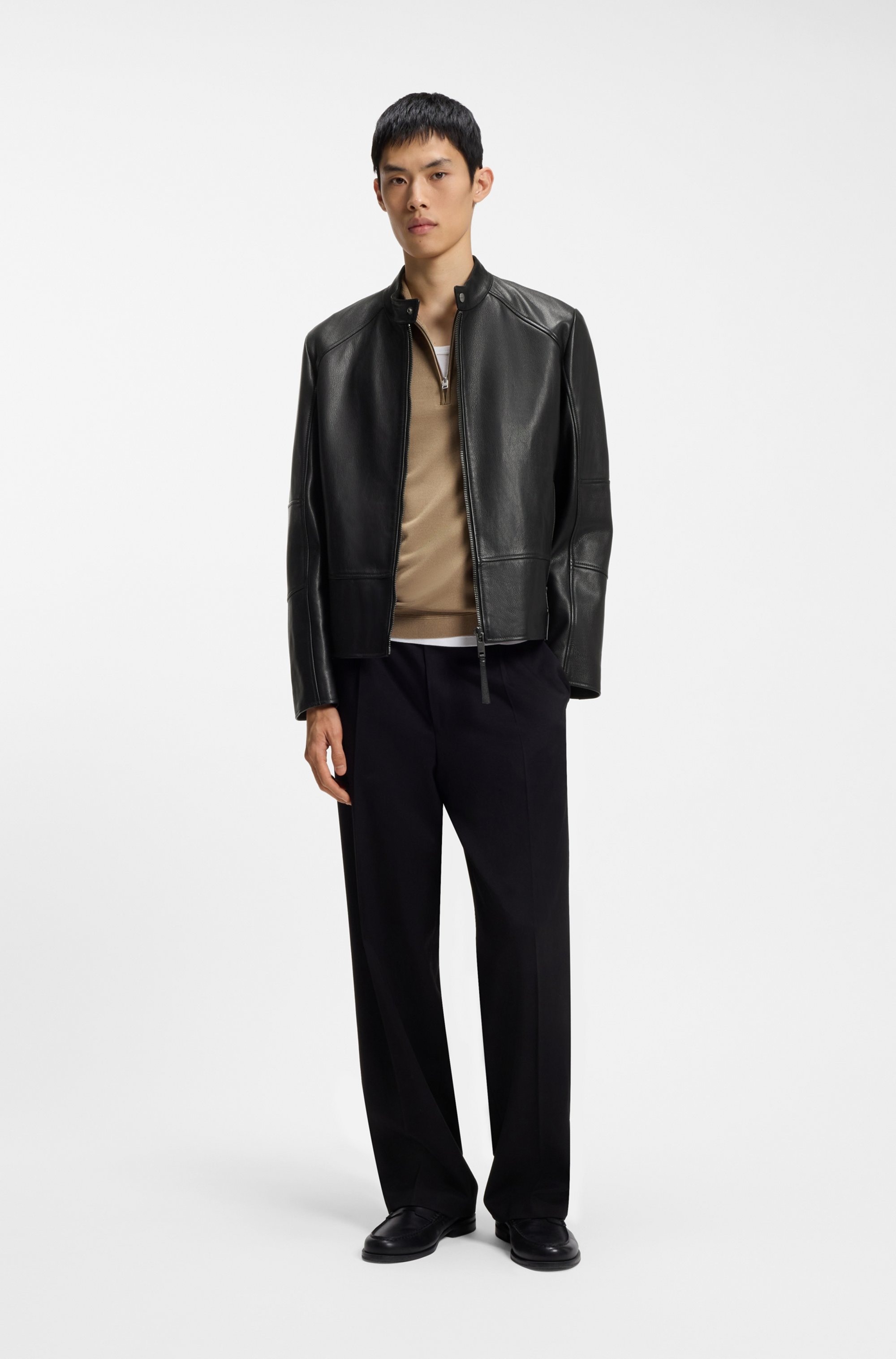 HUGO Veste en cuir »Likos«