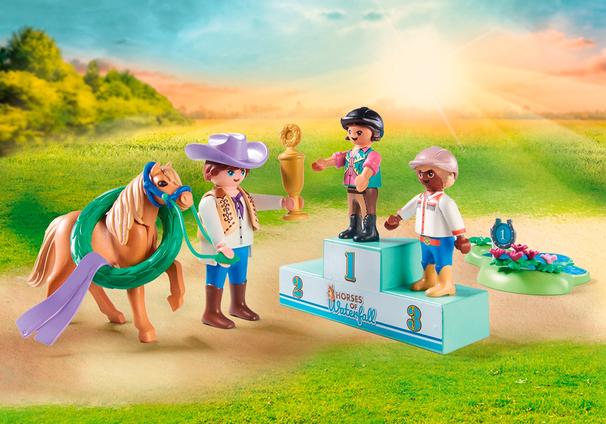 Playmobil® Konstruktions-Spielset »Ponyturnier (71495), Horses of Waterfall«, (46 St.), Made in Europe
