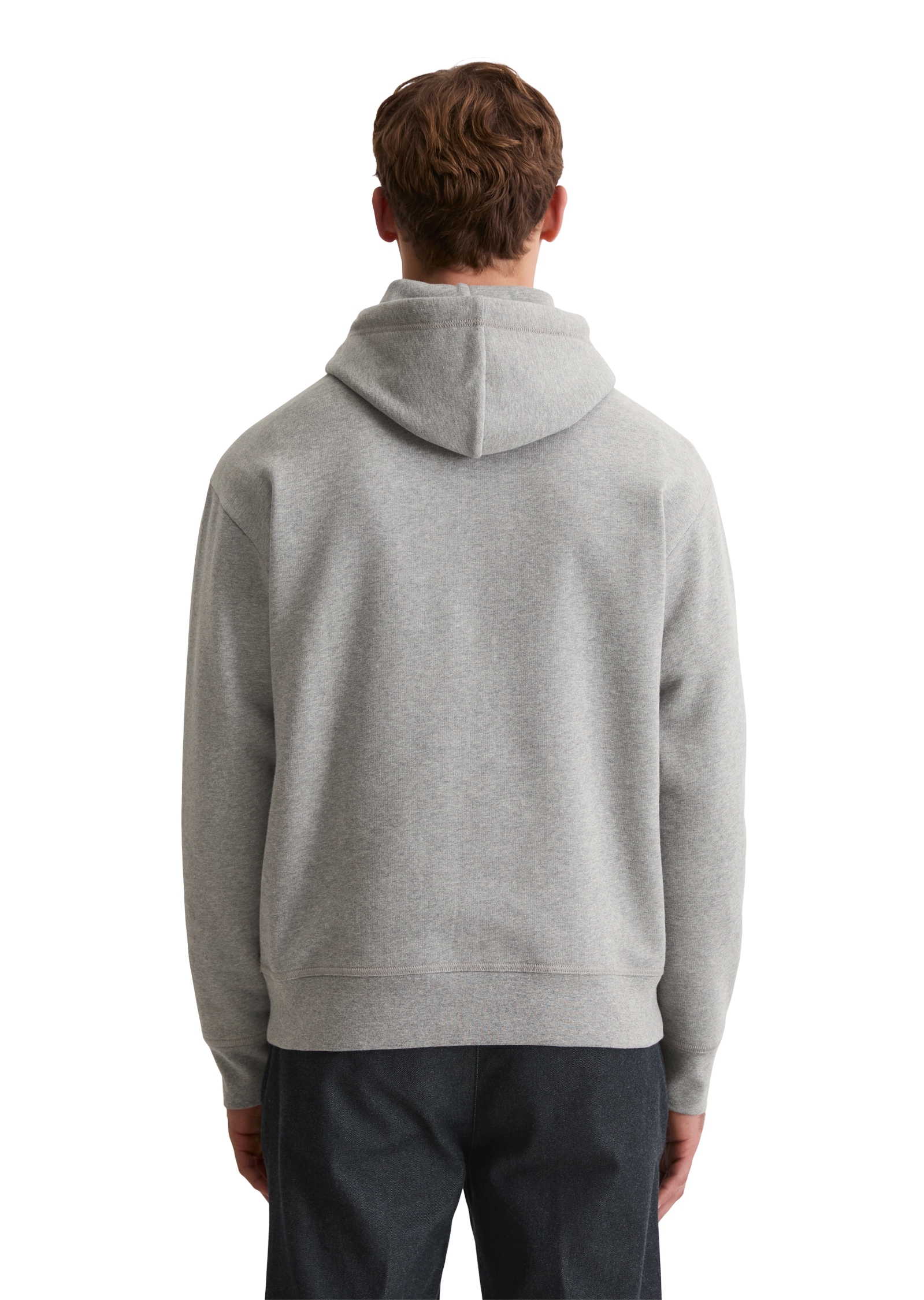 Marc O'Polo Hoodie »relaxed fit aus weicher Bio-Baumwolle«, Ton-in-Ton Stickerei auf der Brust
