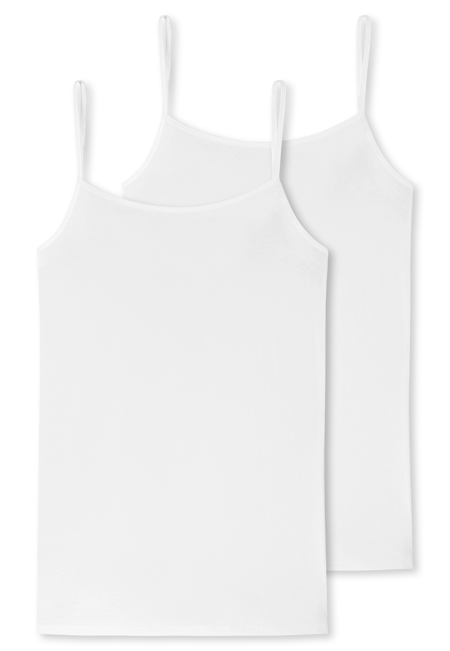 Image of Schiesser Spaghettitop "95/5" 2er Pack, schmale Träger, Single-Jersey Qualität, Cotton-Mix