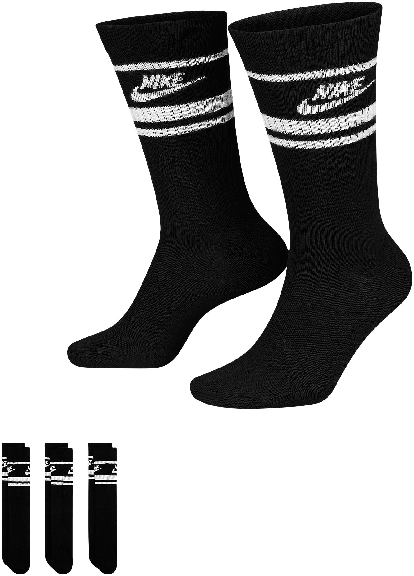 »Everyday Nike auf 3 Entdecke Sportsocken (Pairs)«, Sportswear Socks Essential Crew Paar) (Packung,