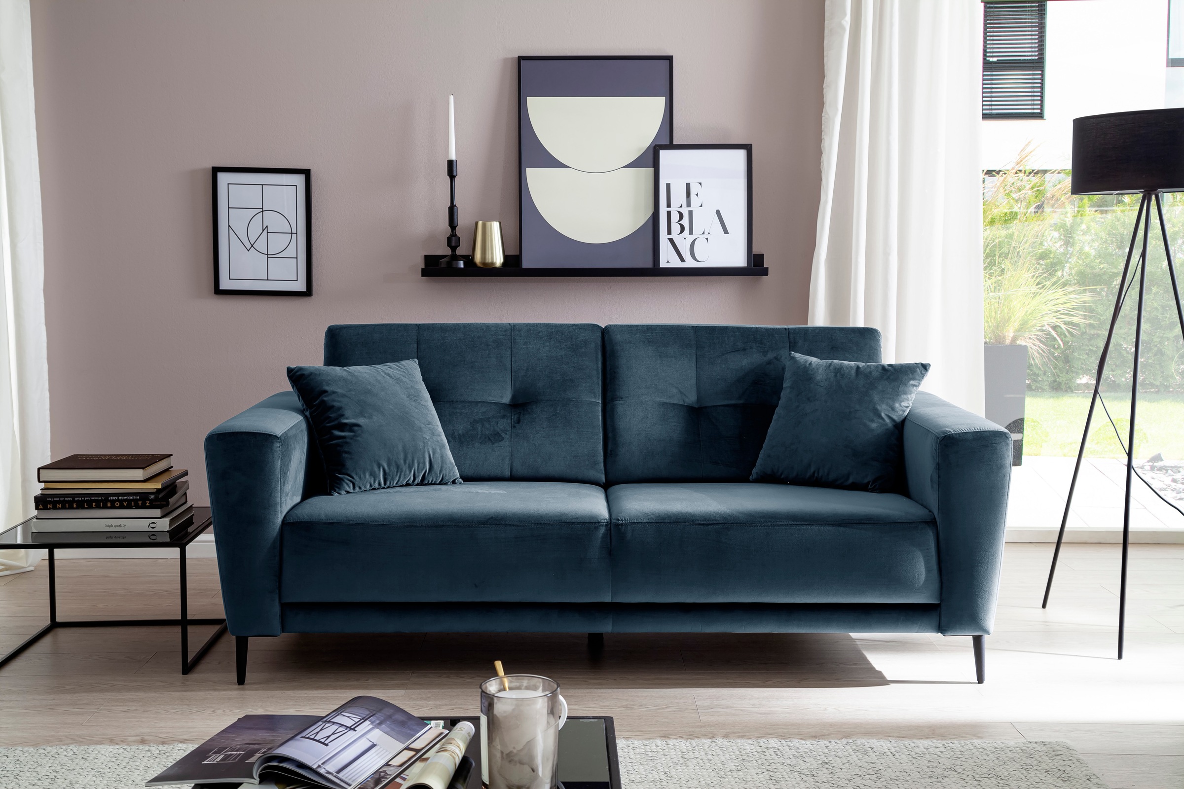 Trends by HG 3-Sitzer »Barcelona«, mit Metallfuss, frei im Raum stellbar