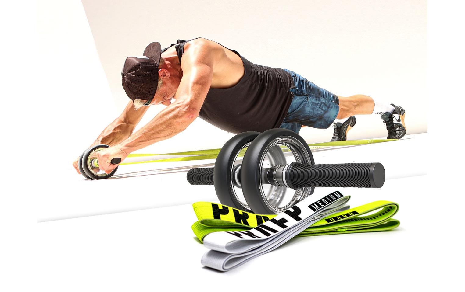 Bauchtrainer »PRAEP Core Wheel + Woven Resistance Bands«