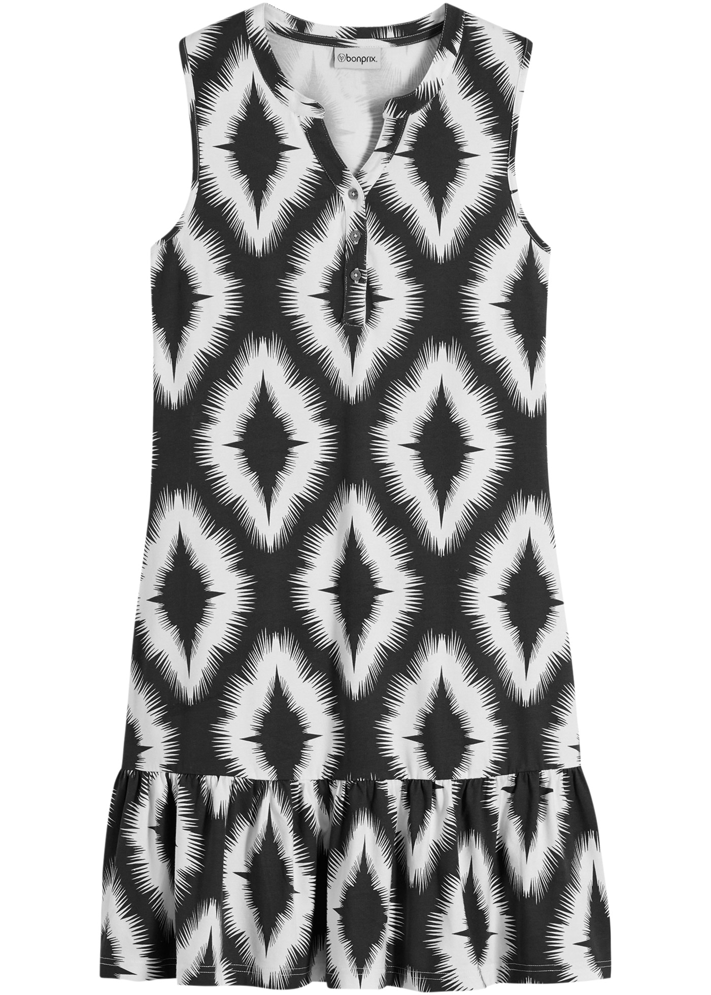 bonprix Robe en jersey »Jerseykleid aus softem Baumwoll-Mix« für eleganten Look, aus Baumwolle und Elasthan, Regular Fit