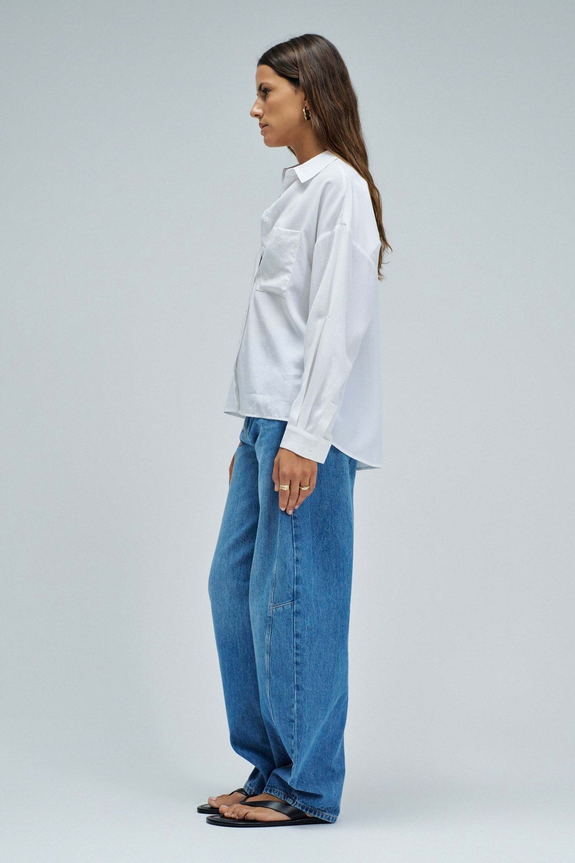 Salsa Blouse à manches longues »Salsa Jeans Langarmbluse Oversize Basic«