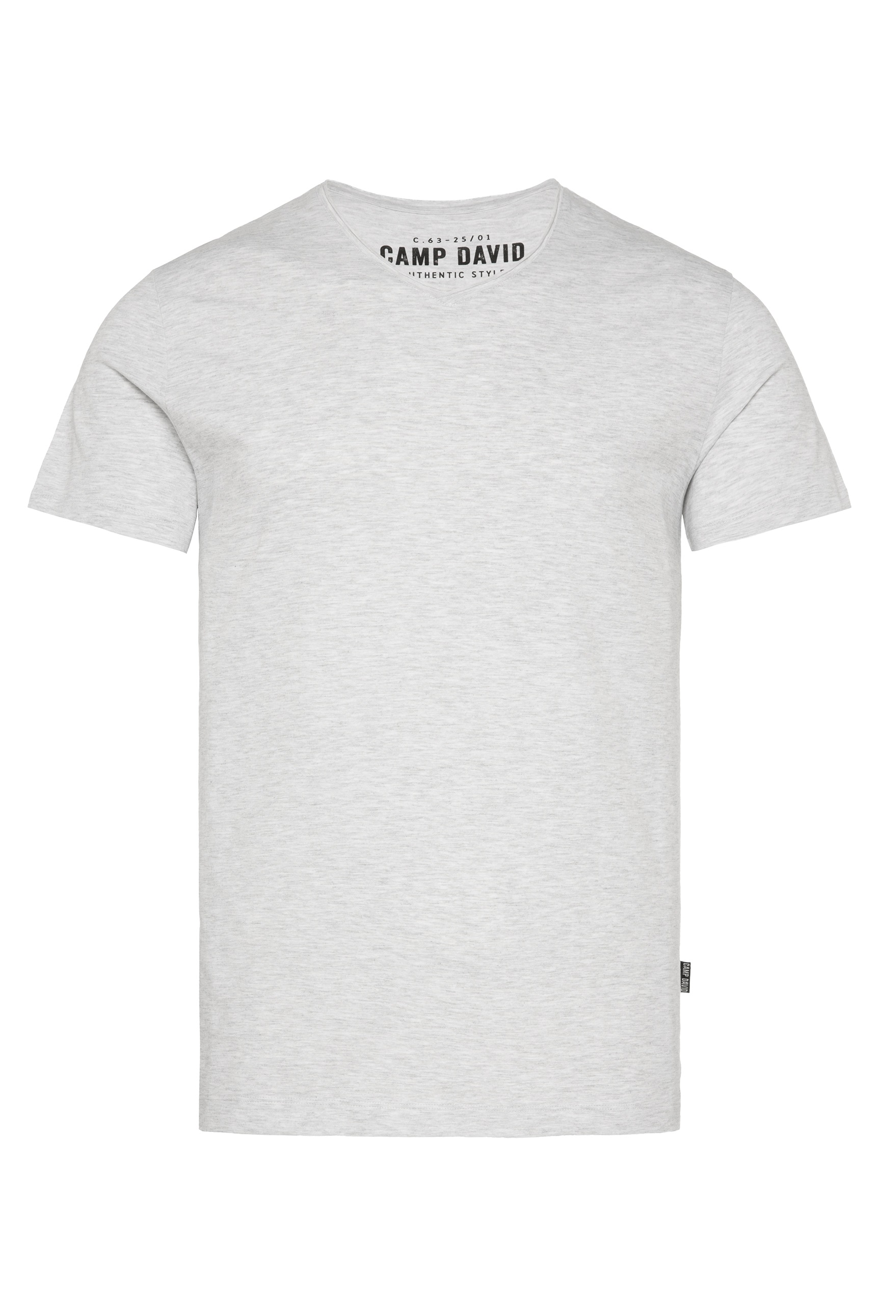 CAMP DAVID V-Shirt, (2 tlg.), gerade Form, Baumwolle, V-Ausschnitt