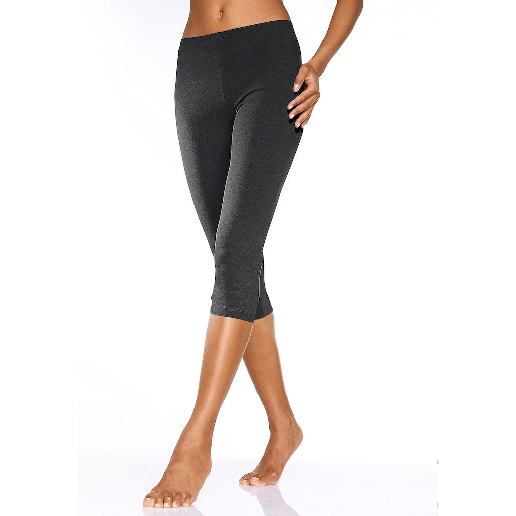 Vivance active Caprileggings, (2er-Pack), mit Gummibund, Loungewear