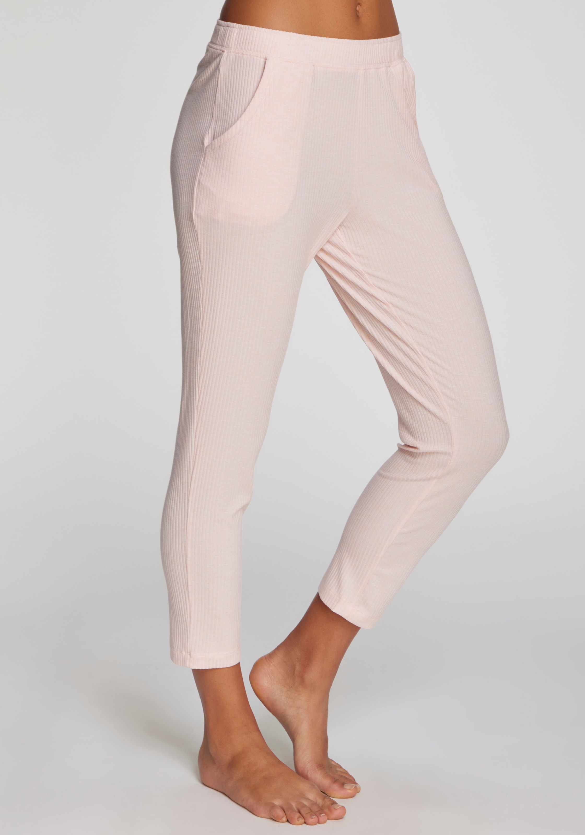s.Oliver Pyjamahose, Aus weicher Rippqualität
