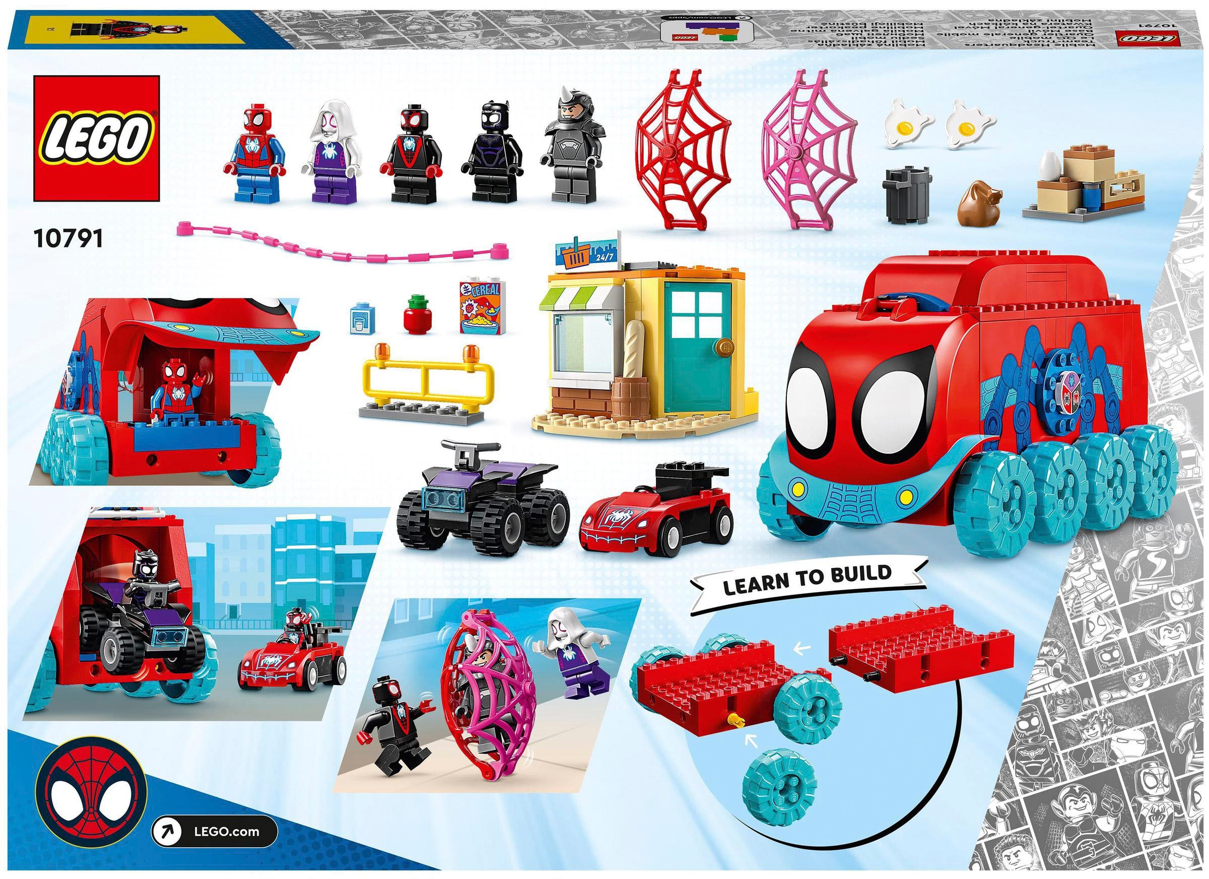 LEGO® Konstruktionsspielsteine »Spideys Team-Truck (10791), LEGO® Marvel«, (187 St.)