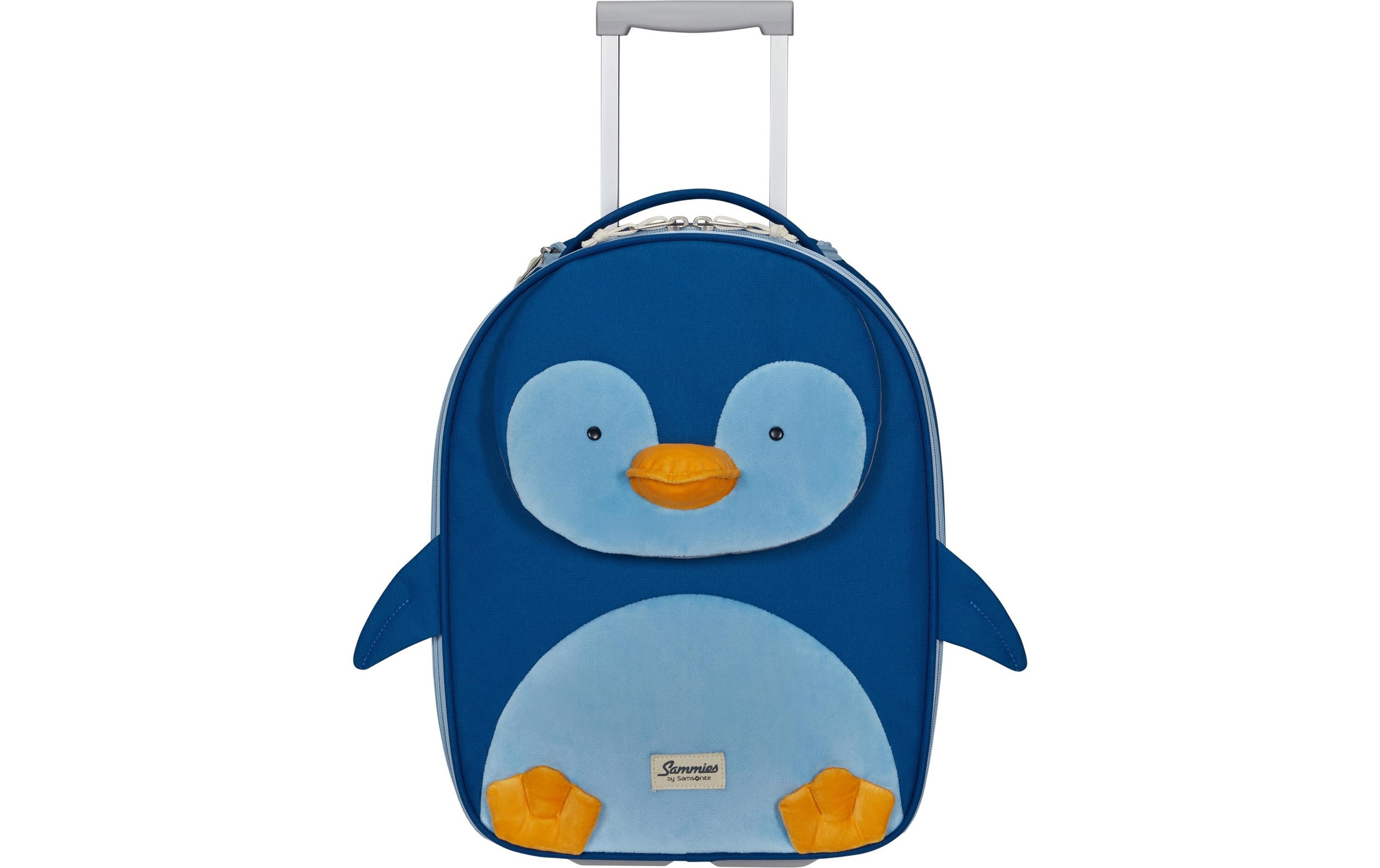 Samsonite, Trolley »HAPPY SAMMIES PENGUIN PETER« 2 Rollen, blau, B/H/T: 36cm x 45cm x 18cm, Trolley