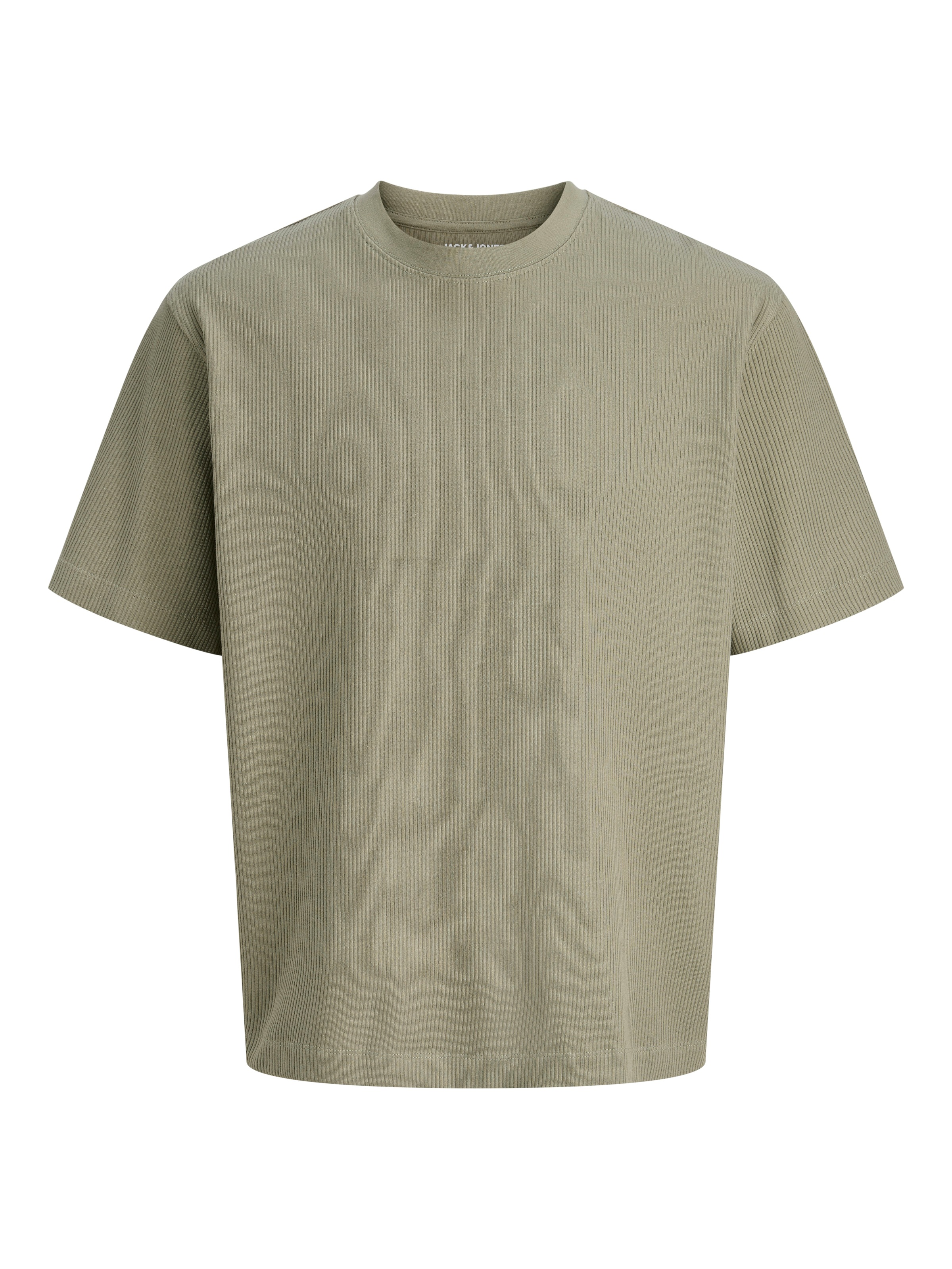 Jack & Jones Rundhalsshirt »JJEHARRISON STRUCTURE TEE SS O-NECK LN« mit Rundhalsusschnitt