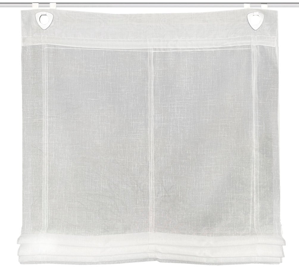 HOME WOHNIDEEN Raffrollo »CASPER« mit Stangendurchzug ohne Bohren freihängend RAFFROLLO, LEINENSTRUKTUR, UNI