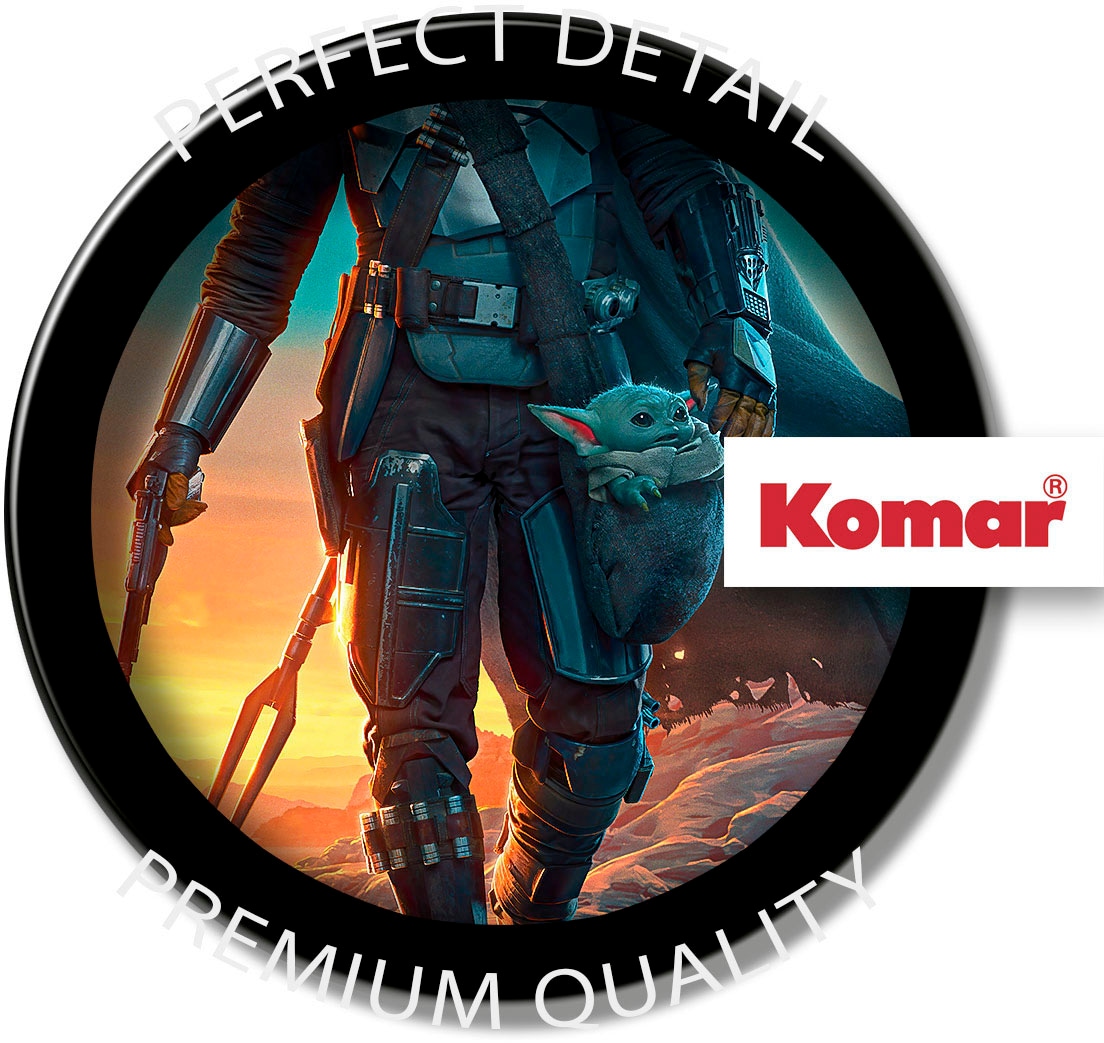 Komar Fototapete »Digitaldruck Vlies - The Mandalorian Gunslingers - Grösse 200 x 250 cm«, bedruckt, Kinderzimmer