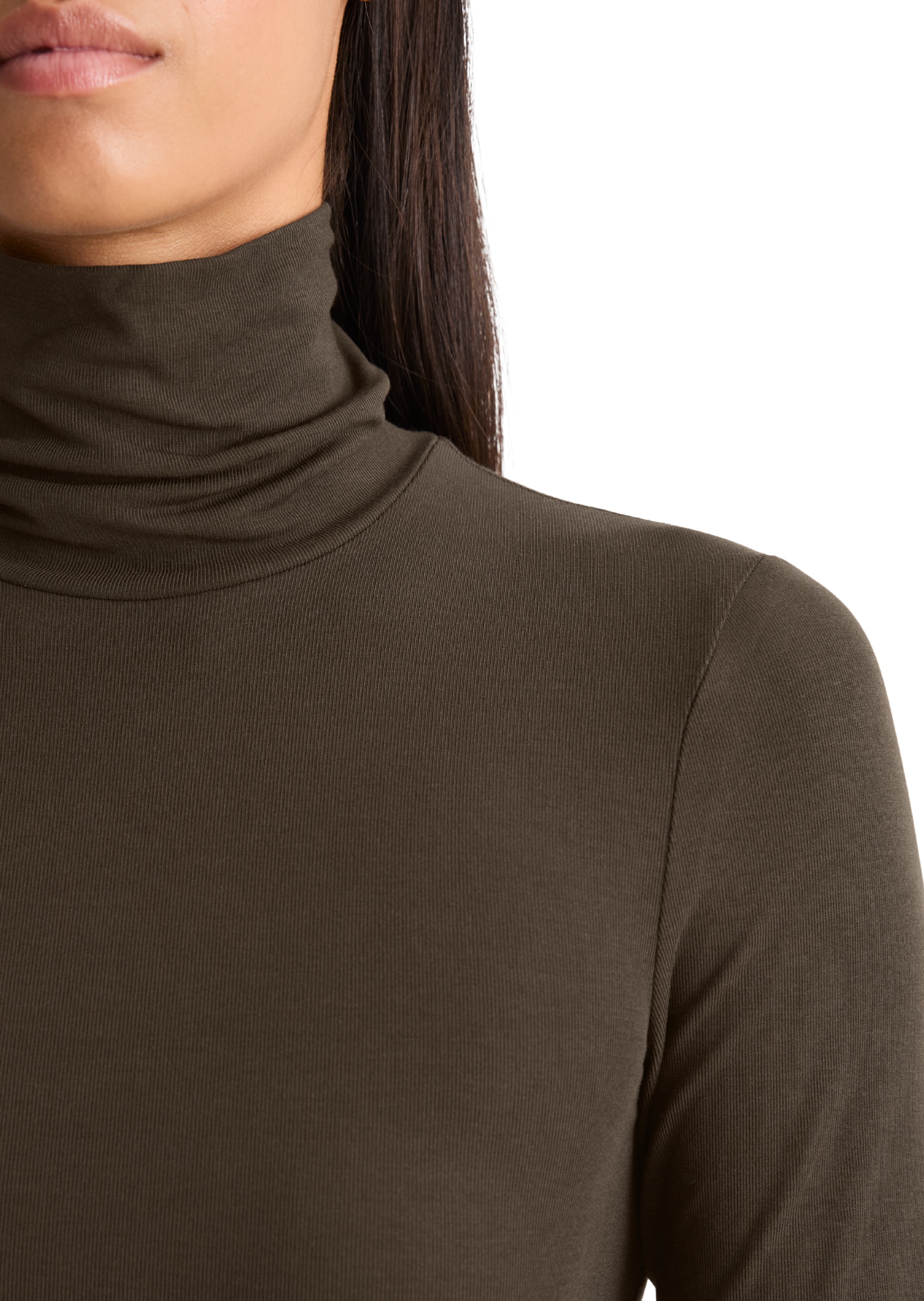 Marc O'Polo Stehkragenshirt slim aus TENCEL Modal-Stretch