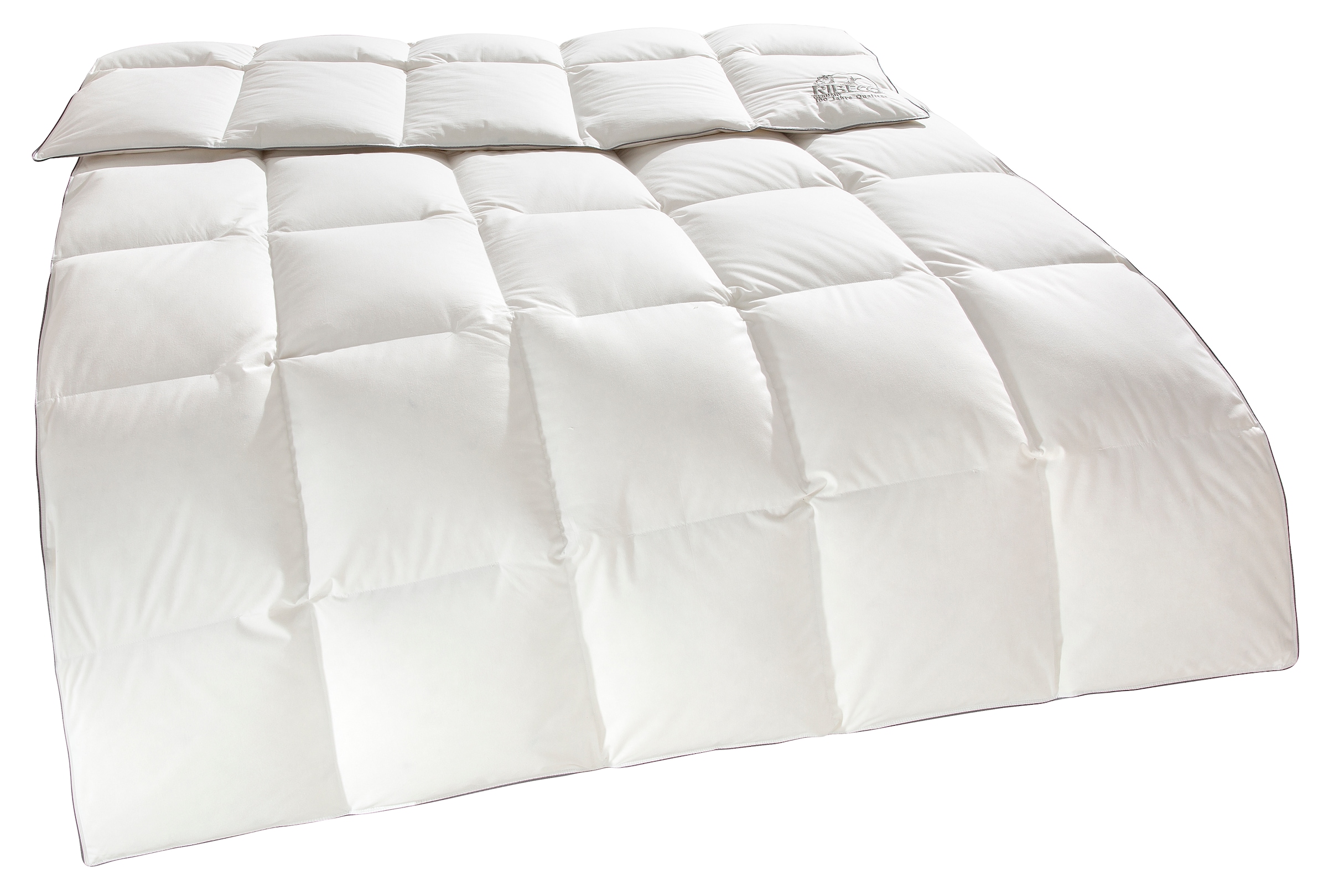 Image of RIBECO Daunenbettdecke "Eve Bettdecke in 135x200 und 155x220cm und weiteren Grössen" warm Füllung 90Daunen10Federn 1 Stk. tlg. Topseller, Daunen und Federn, Daunendecke, Federdecke, Made in Germany