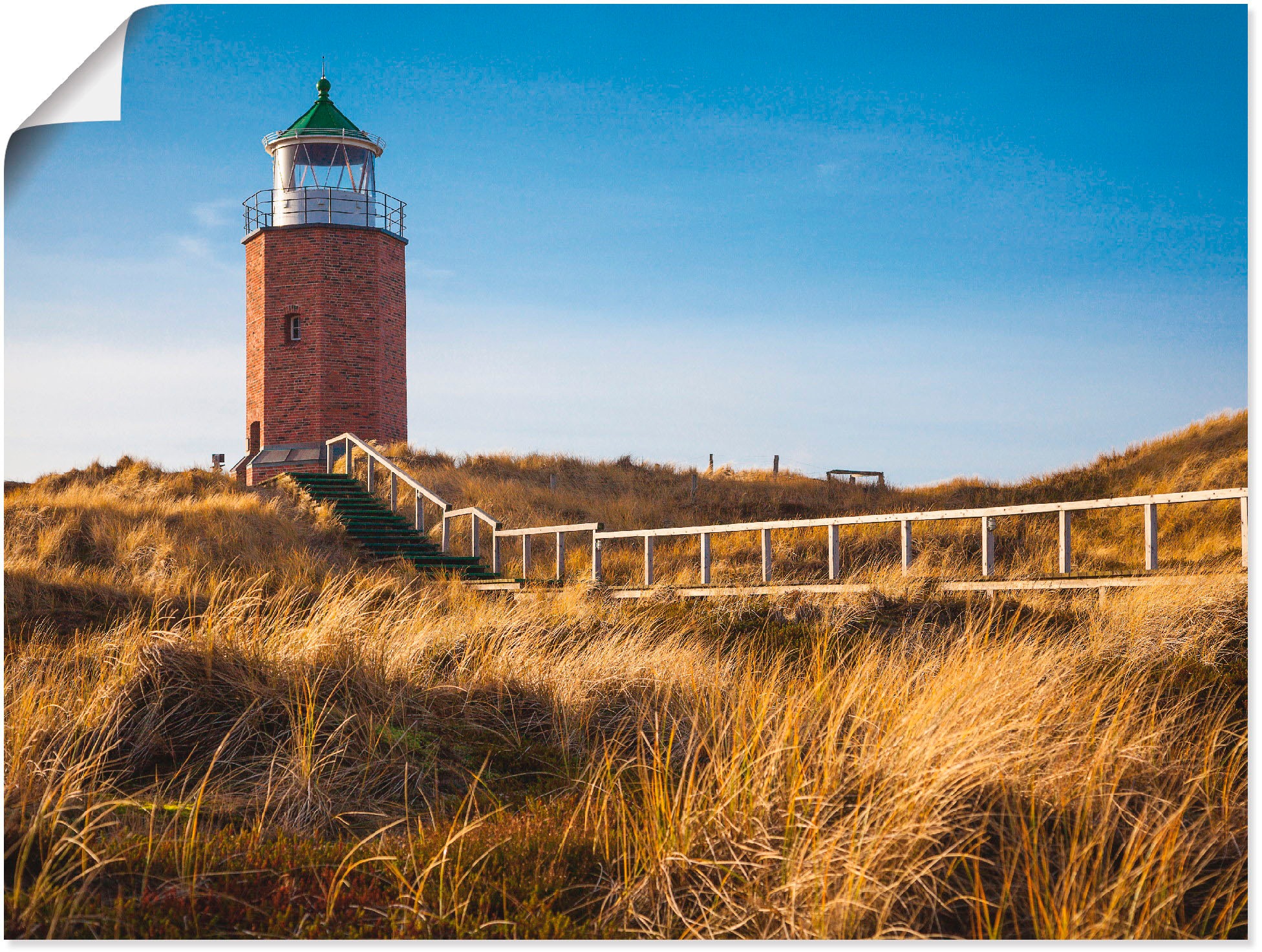 Image of Artland Wandbild »Leuchtfeuer Kampen«, Gebäude, (1 St.), in vielen Grössen & Produktarten - Alubild / Outdoorbild für den Aussenbereich, Leinwandbild, Poster, Wandaufkleber / Wandtattoo auch für Badezimmer geeignet bei Ackermann Versand Schweiz
