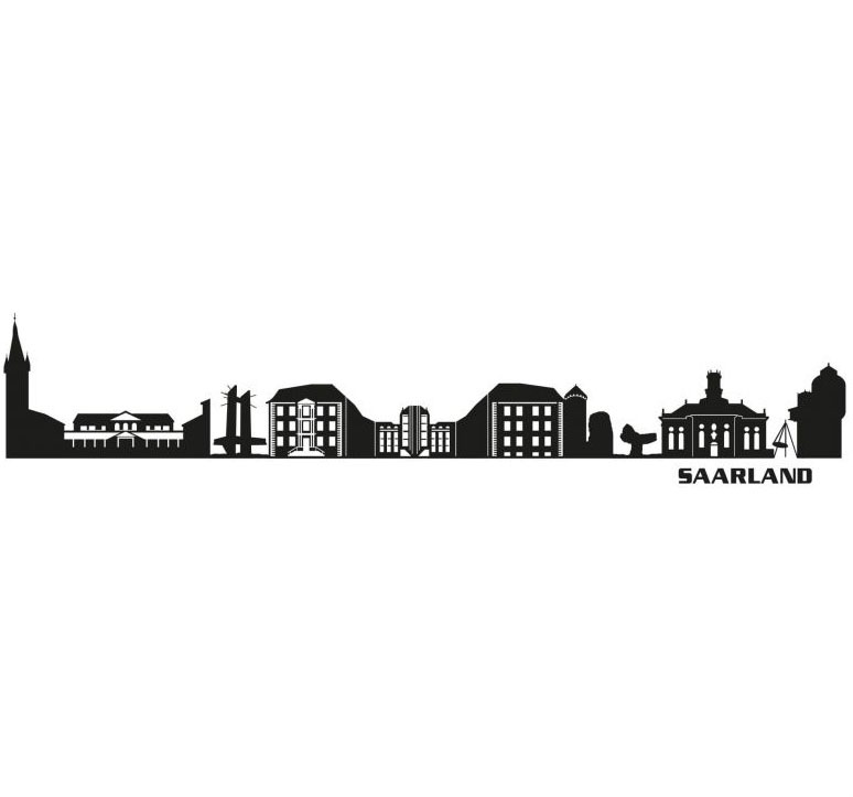 Image of Wall-Art Wandtattoo »XXL Stadt Skyline Saarland 120cm«, (1 St.) bei Ackermann Versand Schweiz