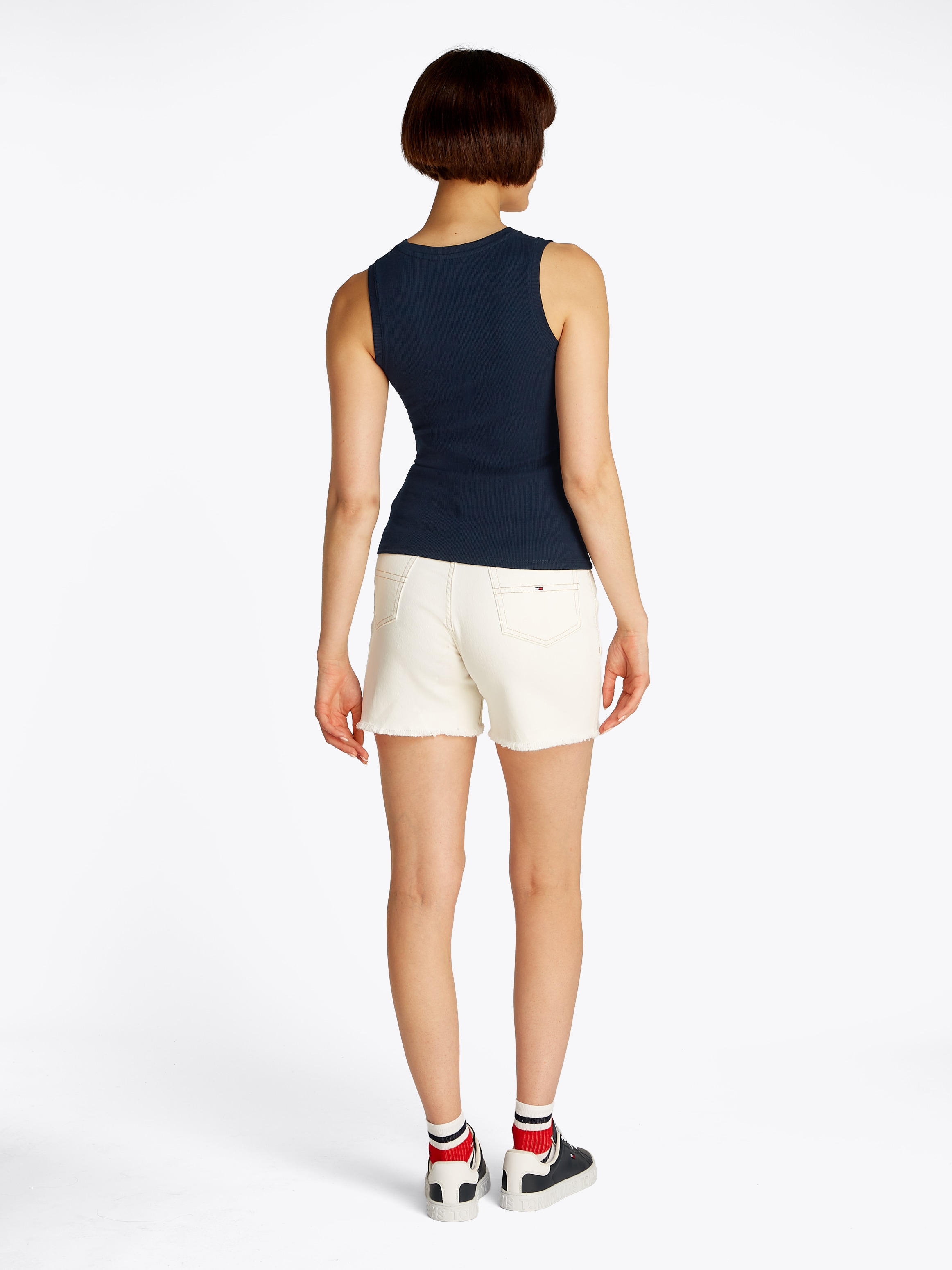 Tommy Jeans Curve Tanktop »TJW ESSENTIAL RIB TANK EXT«, in Grossen Grössen, Rippware