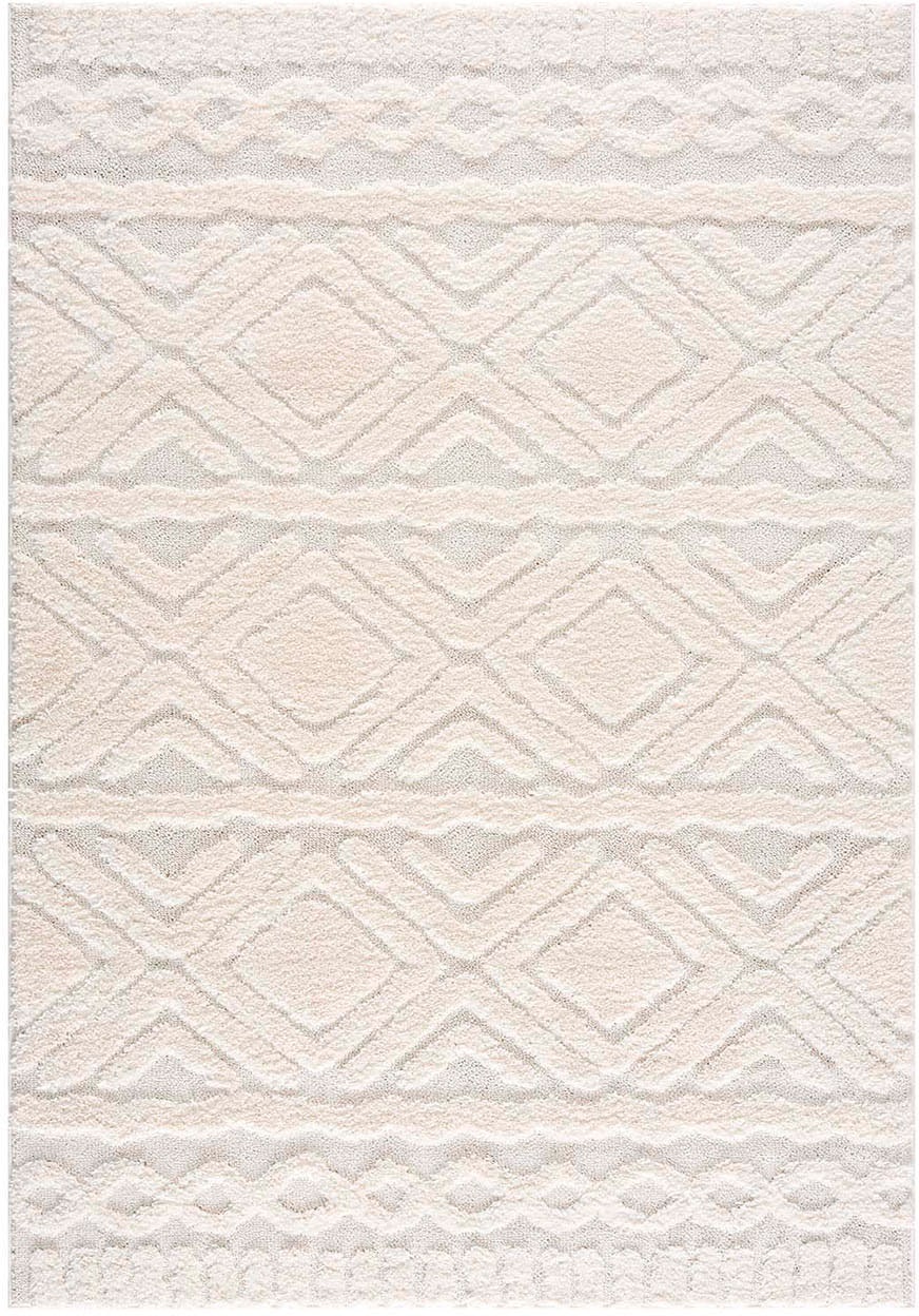 my home Hochflor-Teppich »Andro«, rechteckig, 20 mm Höhe, Boho Scandic Stil, weich, Hoch Tief Struktur, Wohnzimmer, Schlafzimmer