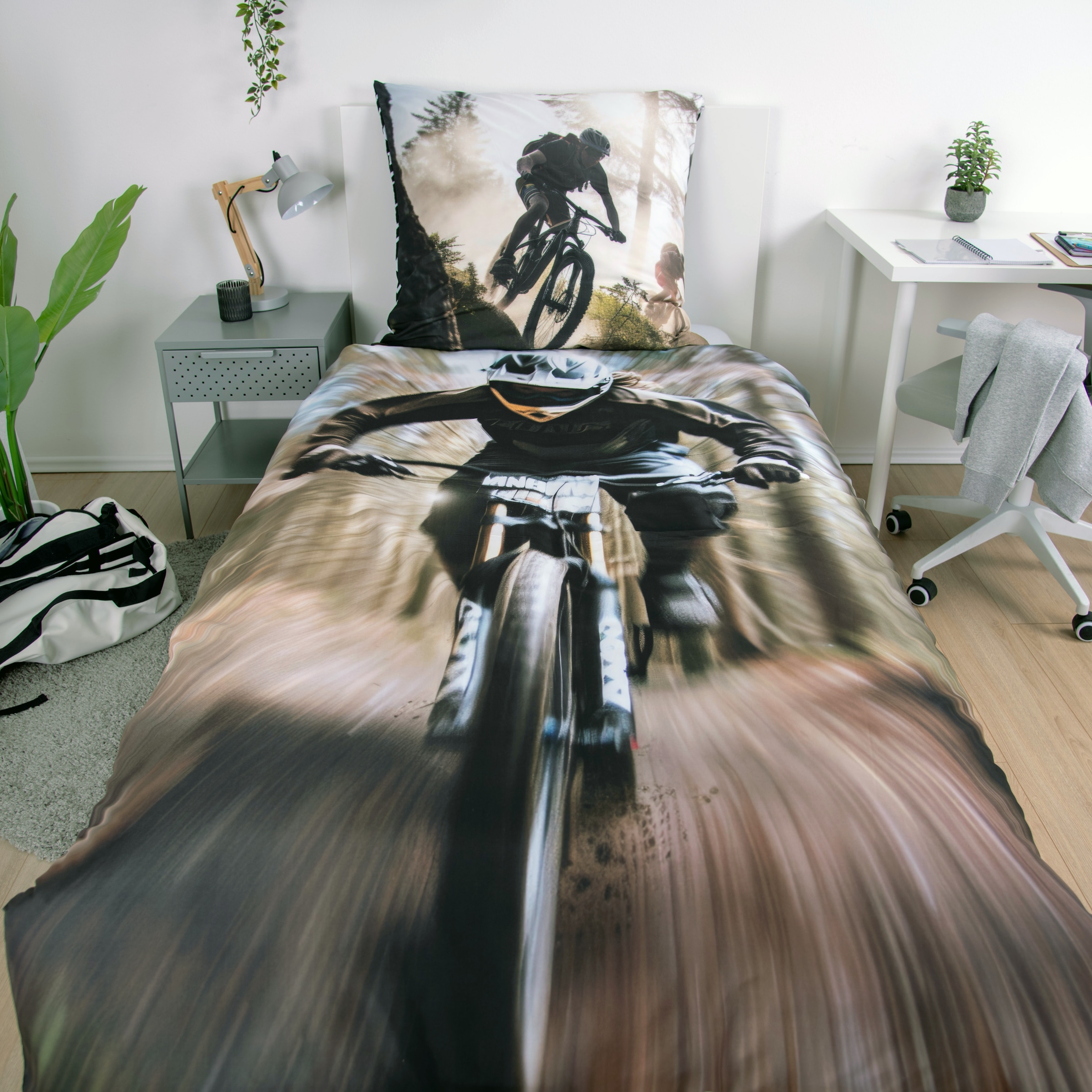 Herding Young Collection Linge de lit réversible »Young Collection Mountainbike« 2 cuis avec design motocross