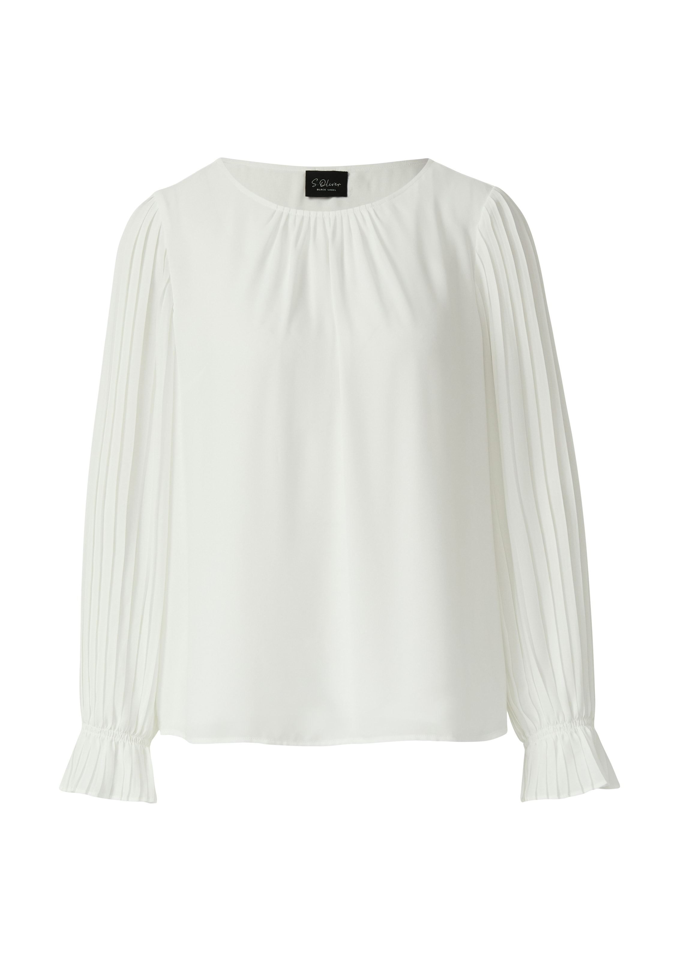s.Oliver BLACK LABEL Blouse à manches longues mit gerafften Armen