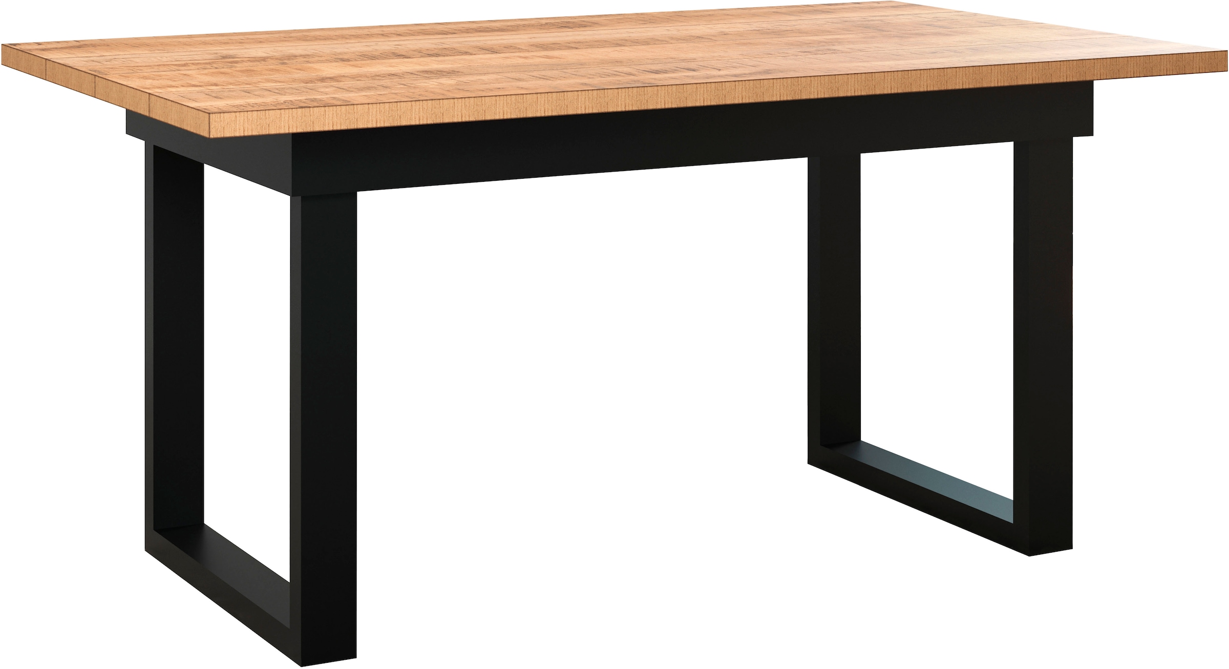 Home affaire Esstisch »Elda« 1 Stk. tlg. Esstisch mit 32 mm Tischplatte und Metallfüssen – (B/T/H) 160/90/76 cm