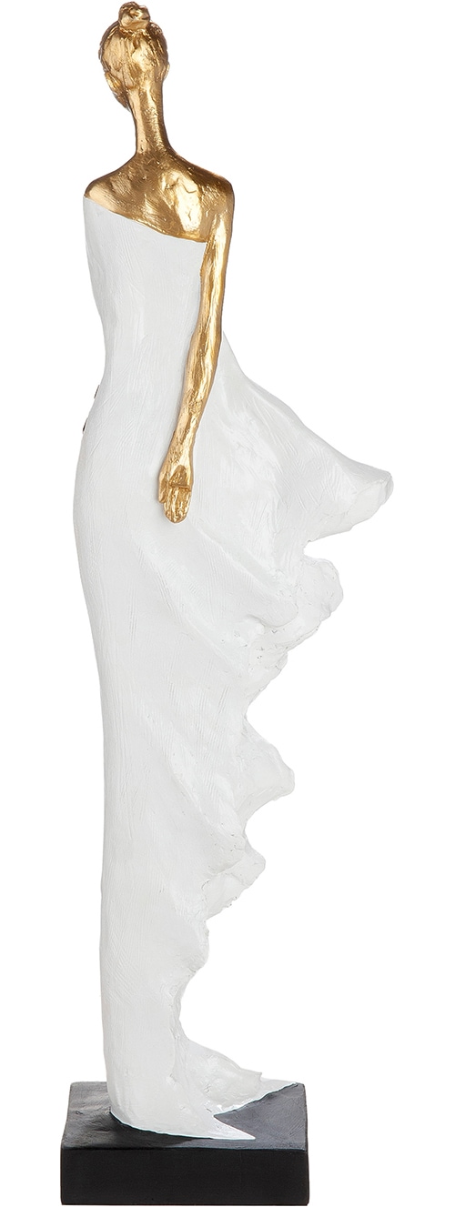 GILDE Skulptur »Skulptur Frau Miraelle weiss H. 52 cm« Anmutig modern dekorativ Wohnaccessoire Skulpturenfigur
