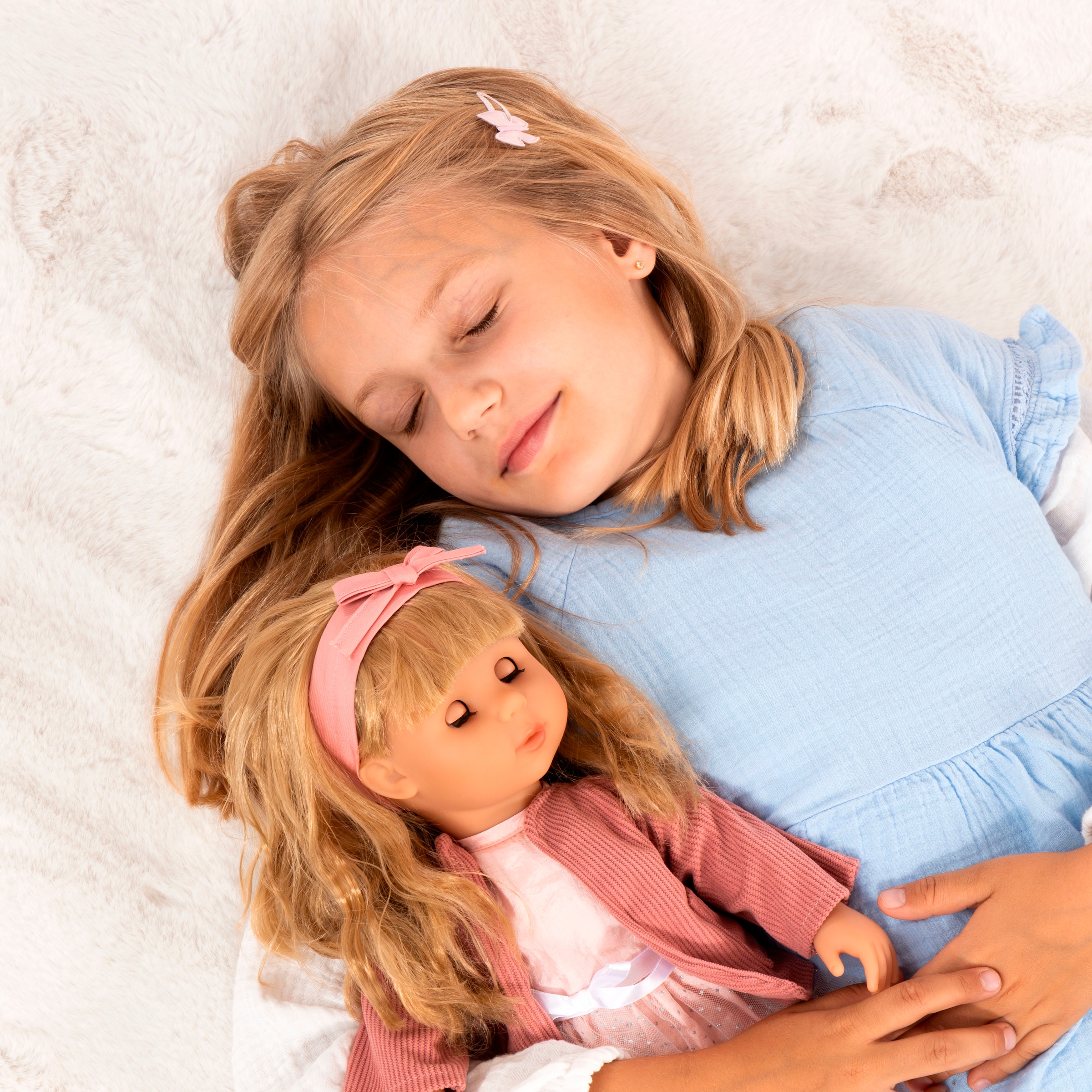 Bayer Stehpuppe »Charlene, 46 cm, altrosa« mit Funktion