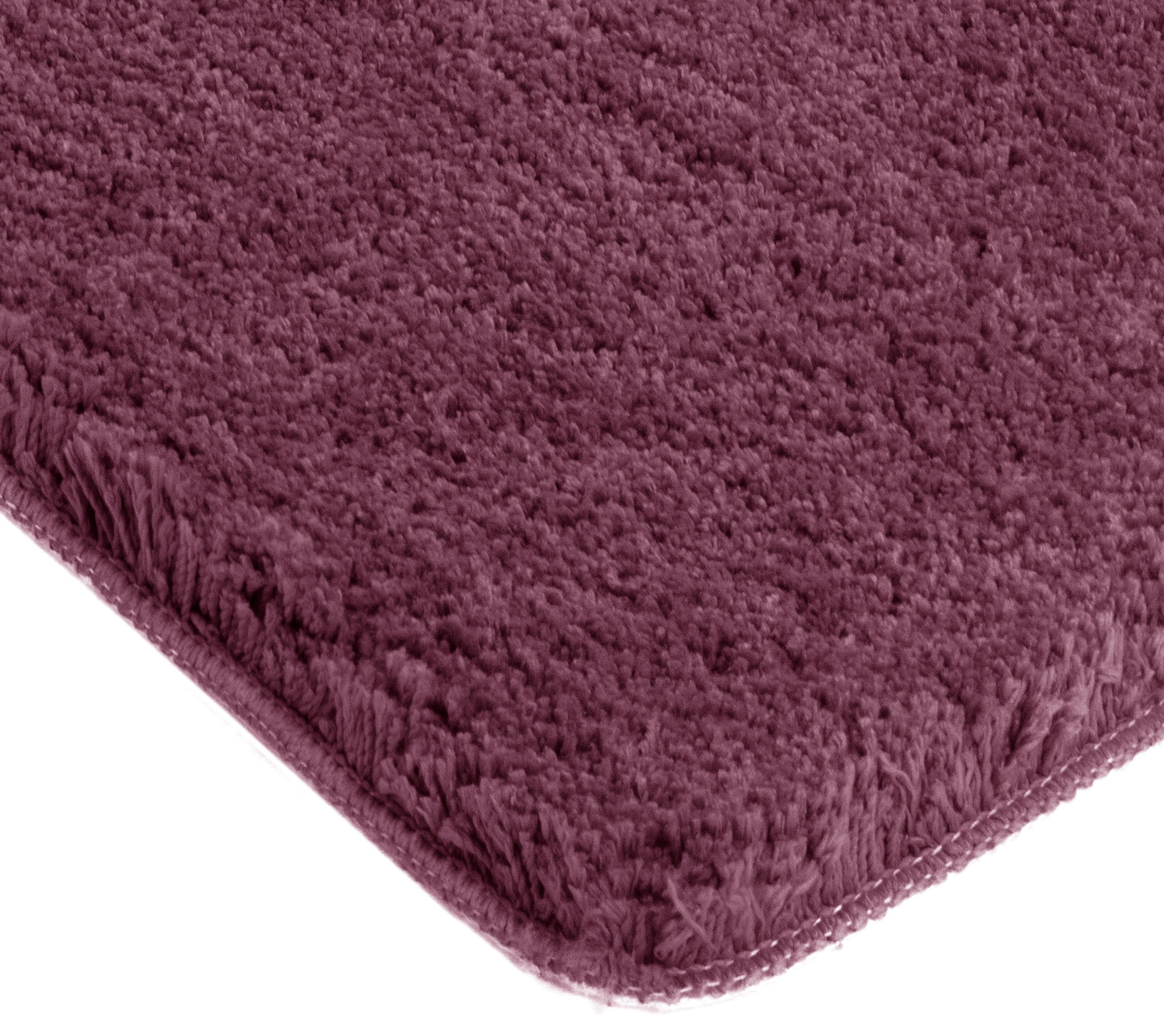 my home Badematte »Sanremo, Badvorleger, Badezimmer Teppich, sehr weich«, rutschhemmend beschichtet, fussbodenheizungsgeeignet-schnell trocknend, Badteppich, unifarben, rechteckig, rund & als 3-tlg. Set erhältlich