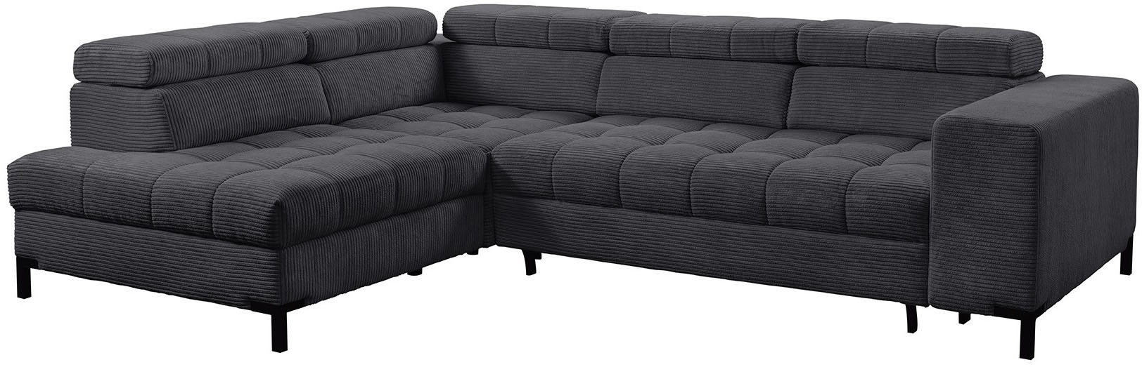 exxpo - sofa fashion Canapé d'angle »Bocco, hochwertige Verarbeitung, toller Sitzkomfort, bequem, L-Form« wahlweise mit Bettfunktion u. Bettkasten, inkl. Kopfteilverstellung