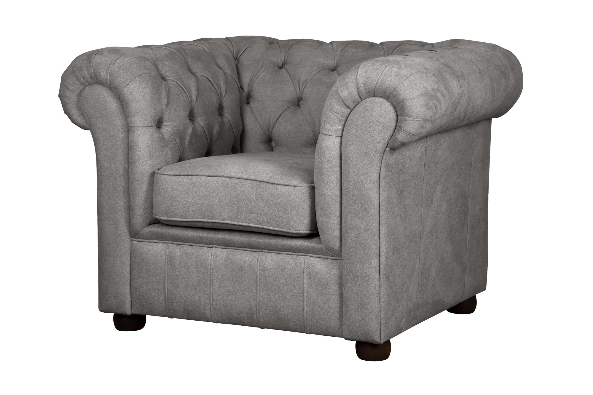 Home affaire Sessel »CHARENTE, Chesterfield, Wellenfederung, Masse B/T/H: 105/89/74 cm«, mit edler Knopfheftung und typischen Armlehnen
