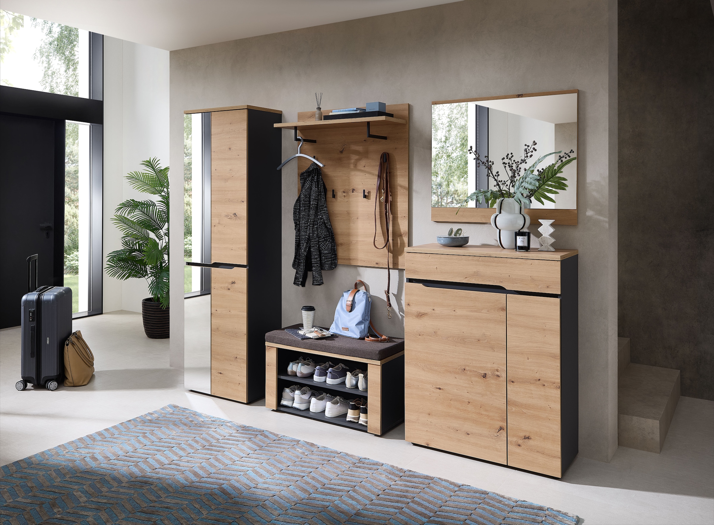 GOODproduct Garderoben-Set »Fargo Garderobenset, 245/192/38 (B/H/T cm)« 5 Stk. tlg.