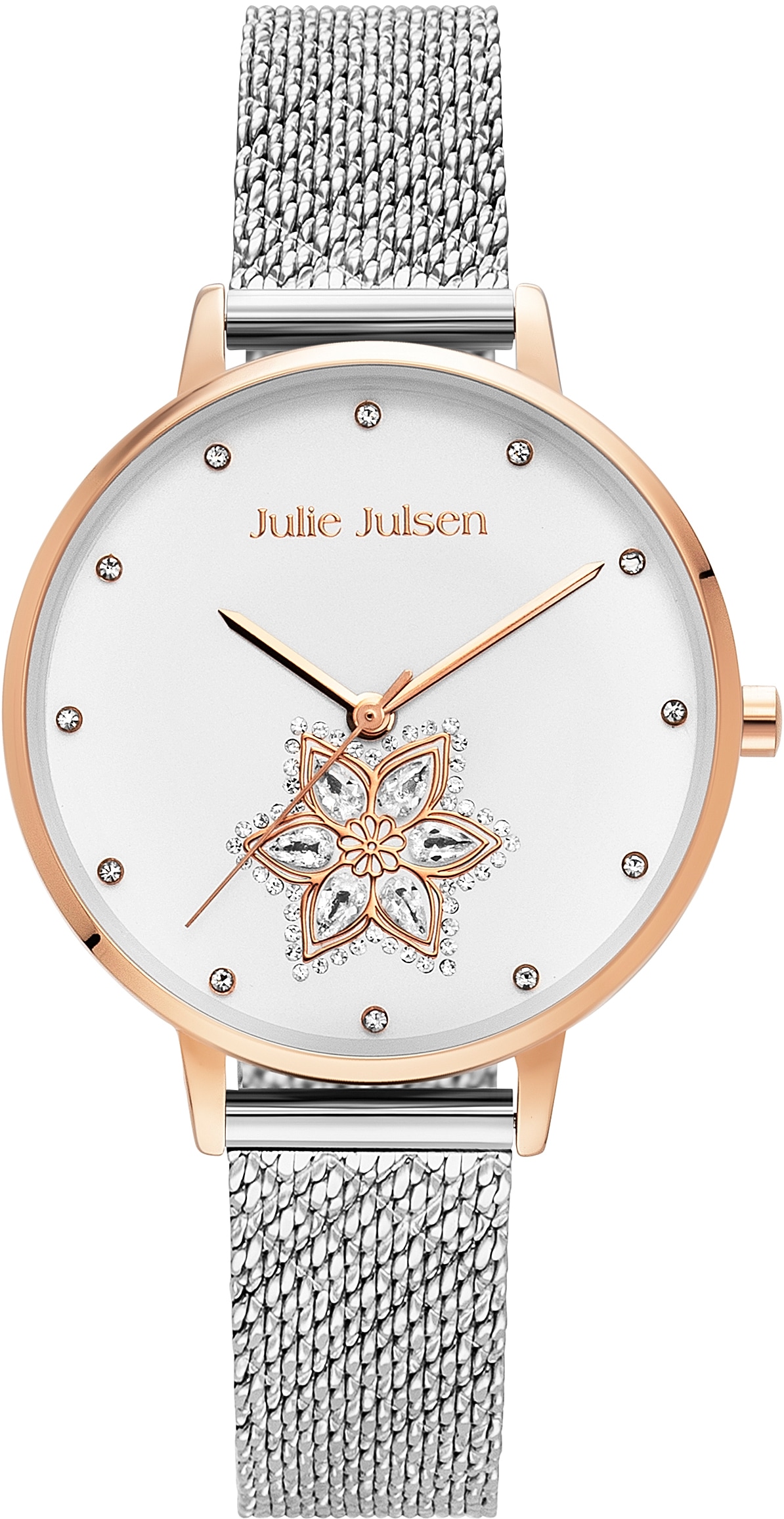 Image of Julie Julsen Quarzuhr »Drop Flower Rosé Silver, JJW1174RGSME« bei Ackermann Versand Schweiz