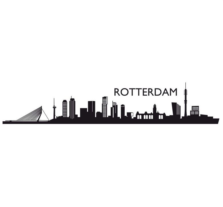 Image of Wall-Art Wandtattoo »Stadt Skyline Rotterdam 120cm«, (1 St.) bei Ackermann Versand Schweiz