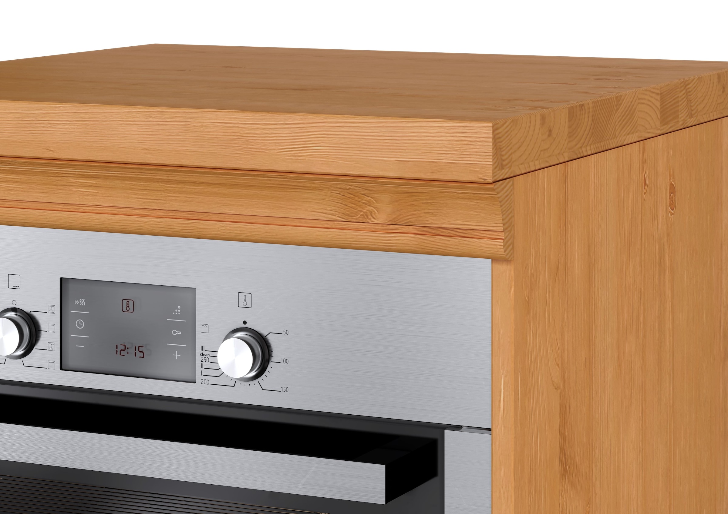 Home affaire Herdumbauschrank »Rügen« Breite 60 cm, Kiefer massiv, Nischenmass Herd B/T/H 56,7/54,2/60,5 cm