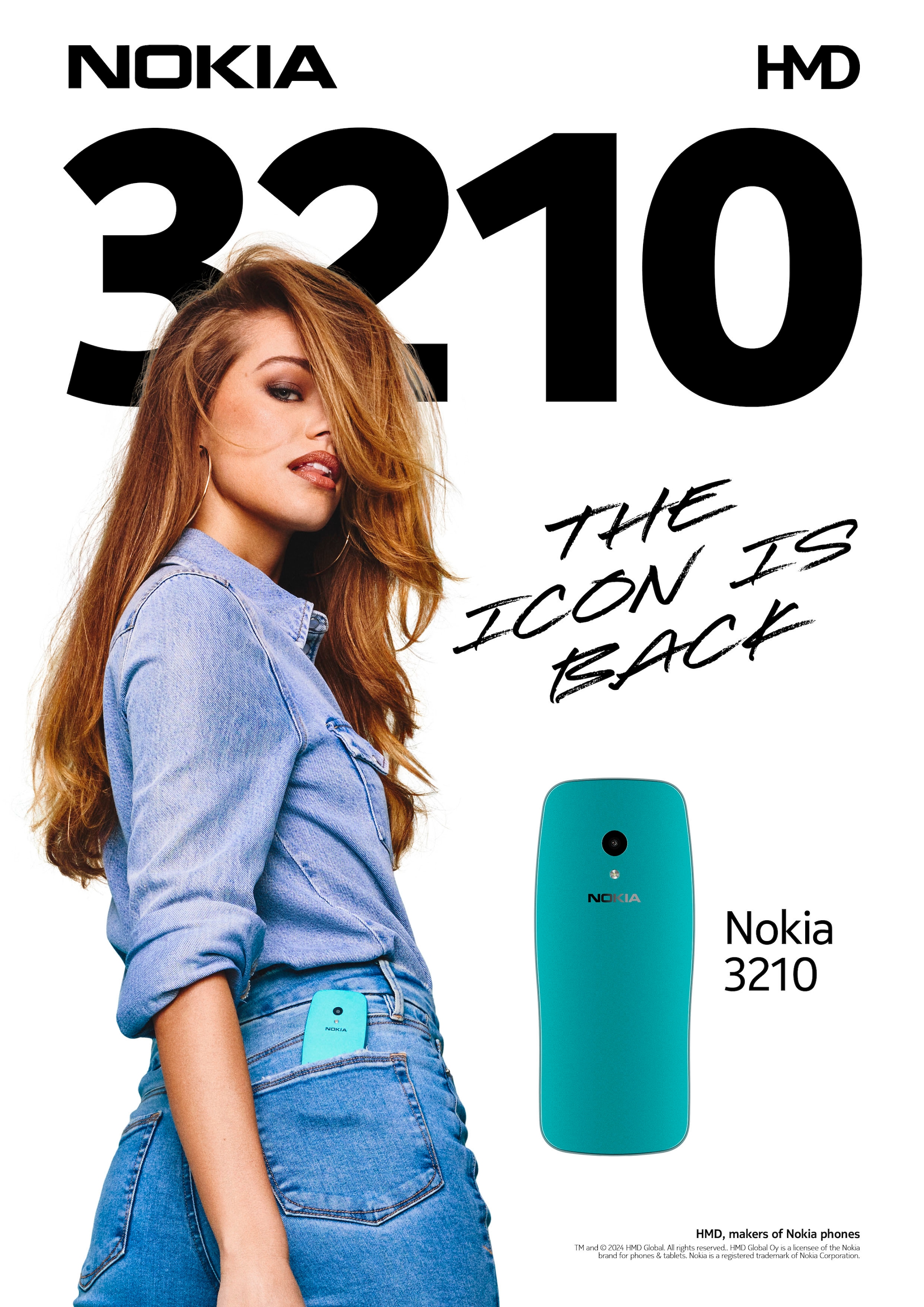 Nokia Téléphone portable »3210« scuba blue