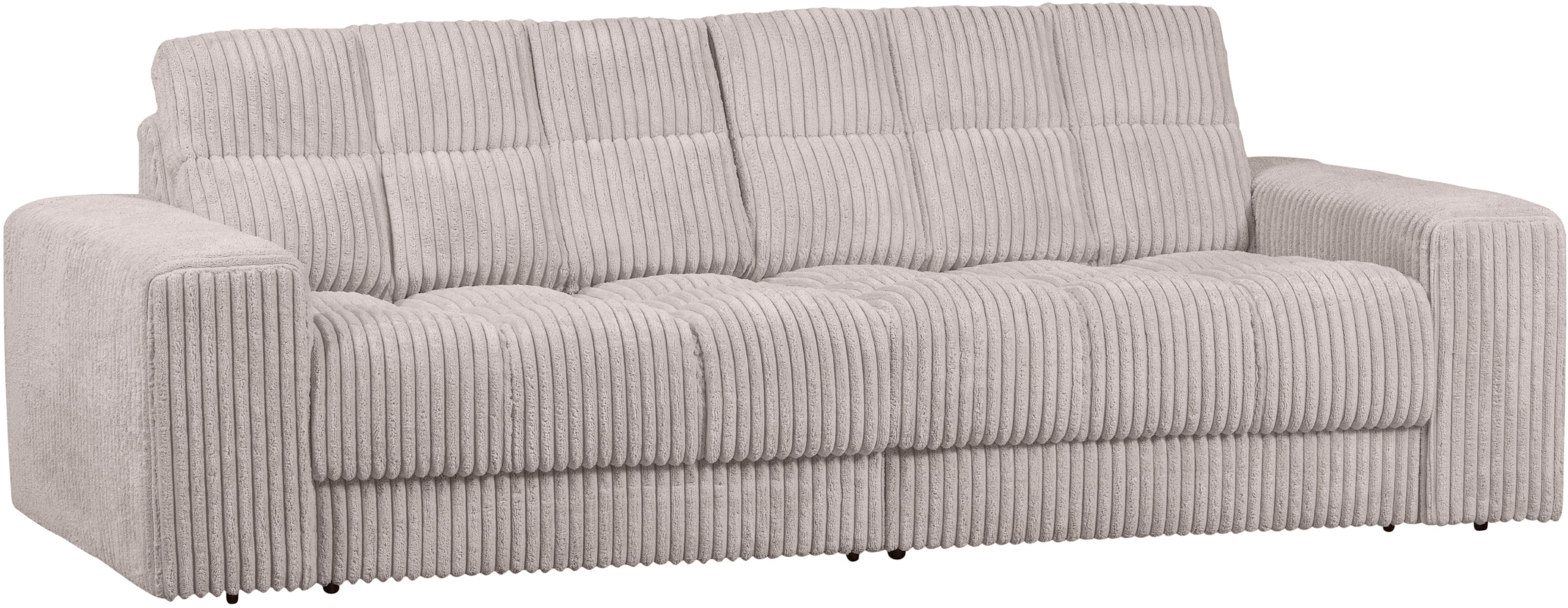 WOOOD 2-Sitzer »Second Date Rippenstoff, H 78 x B 226 x D 99 cm« Tragkraft 200 kg, Sehr hohe Verschleissfestigkeit, Pfleiglicht