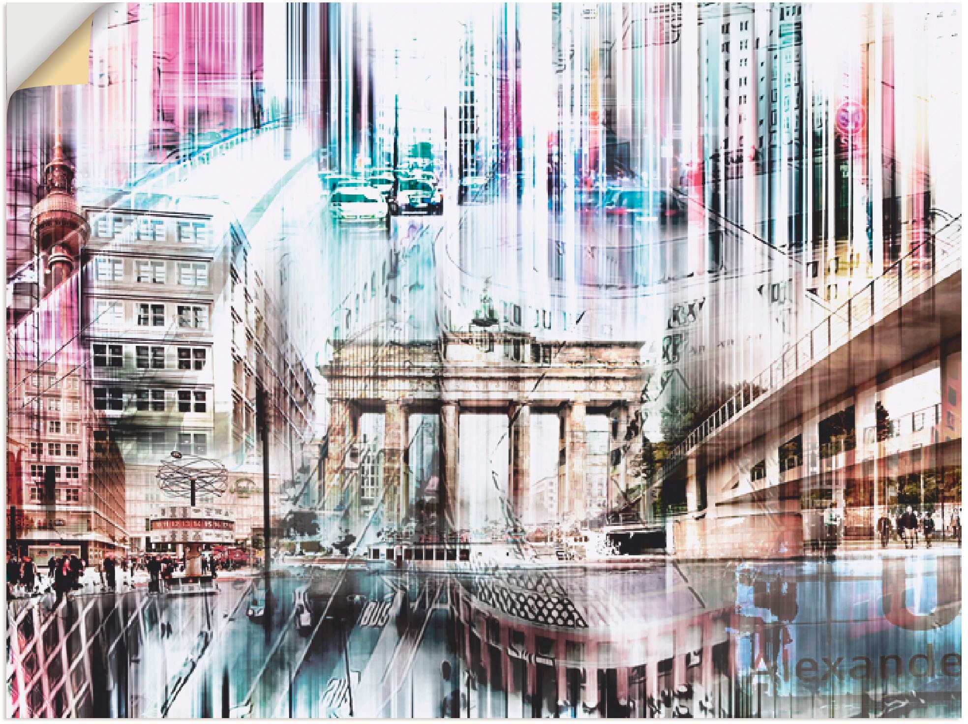 Image of Artland Wandbild »Berlin Skyline Collage I«, Deutschland, (1 St.), in vielen Grössen & Produktarten -Leinwandbild, Poster, Wandaufkleber / Wandtattoo auch für Badezimmer geeignet bei Ackermann Versand Schweiz