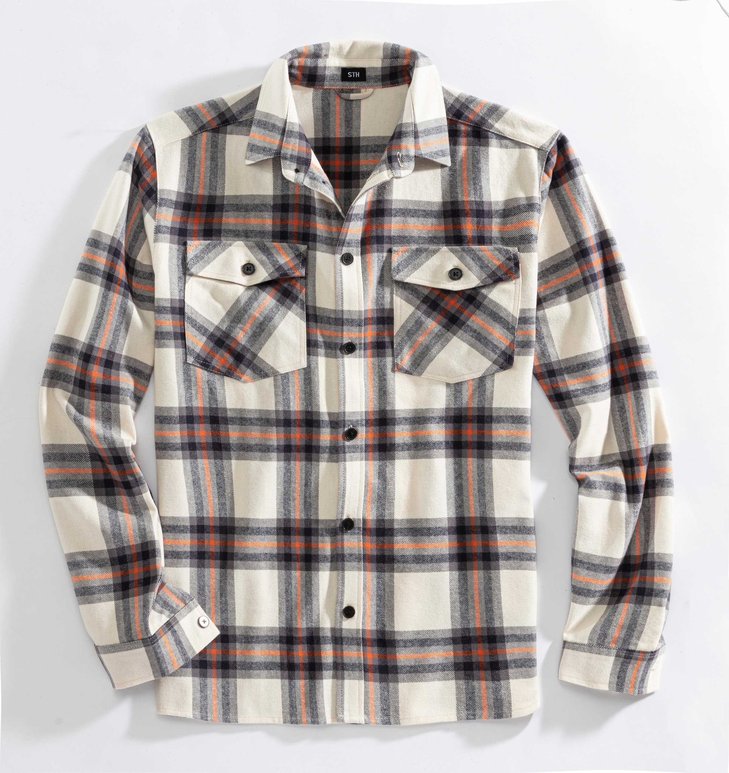 H.I.S Karohemd »Flanellhemd,«, Overshirt mit aufgesetzten Taschen, angenehme weiche Flanellqualität