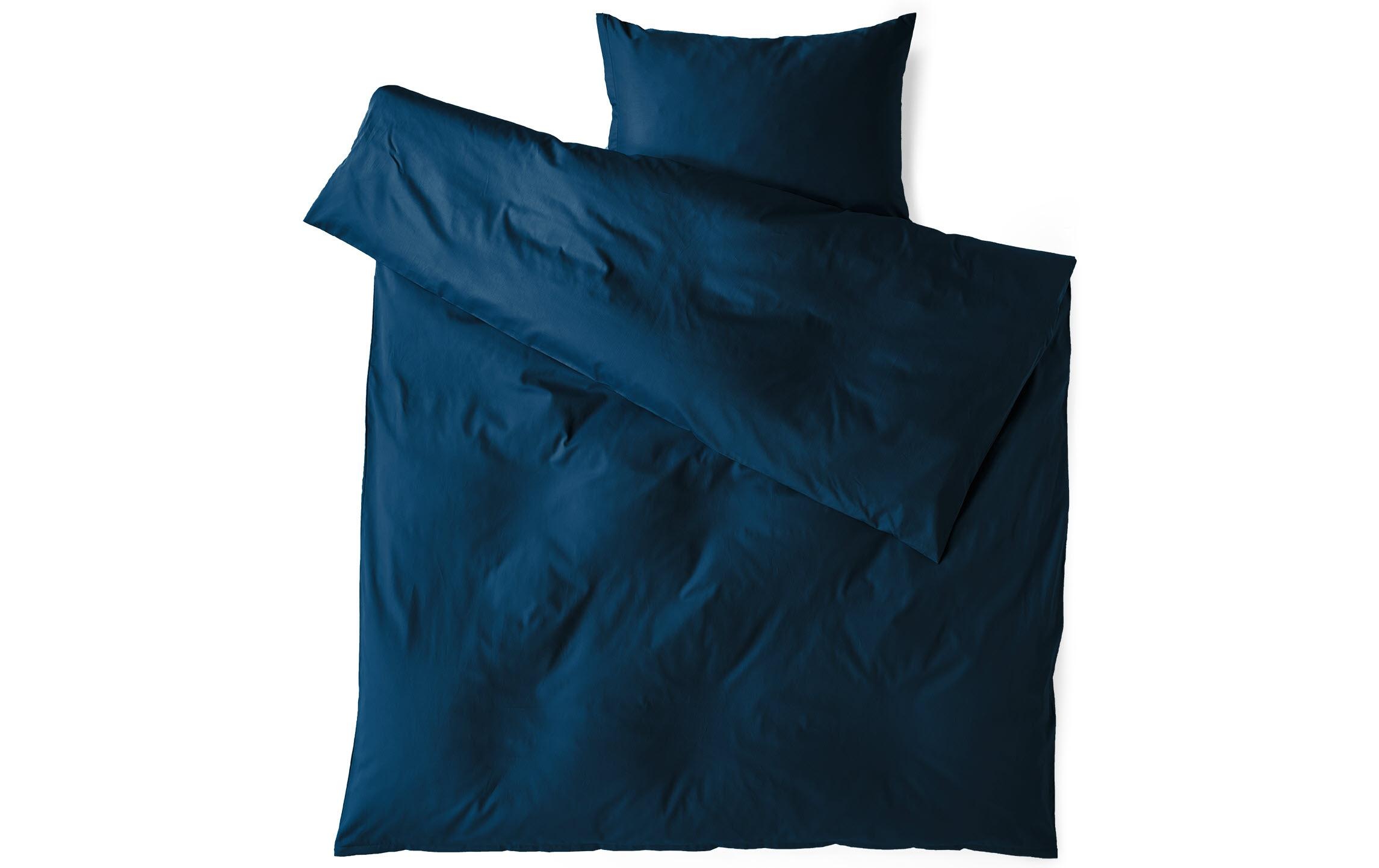 Image of Divina Kissenbezug »Mako Satin Uni Nightblue«, (1 St.) bei Ackermann Versand Schweiz