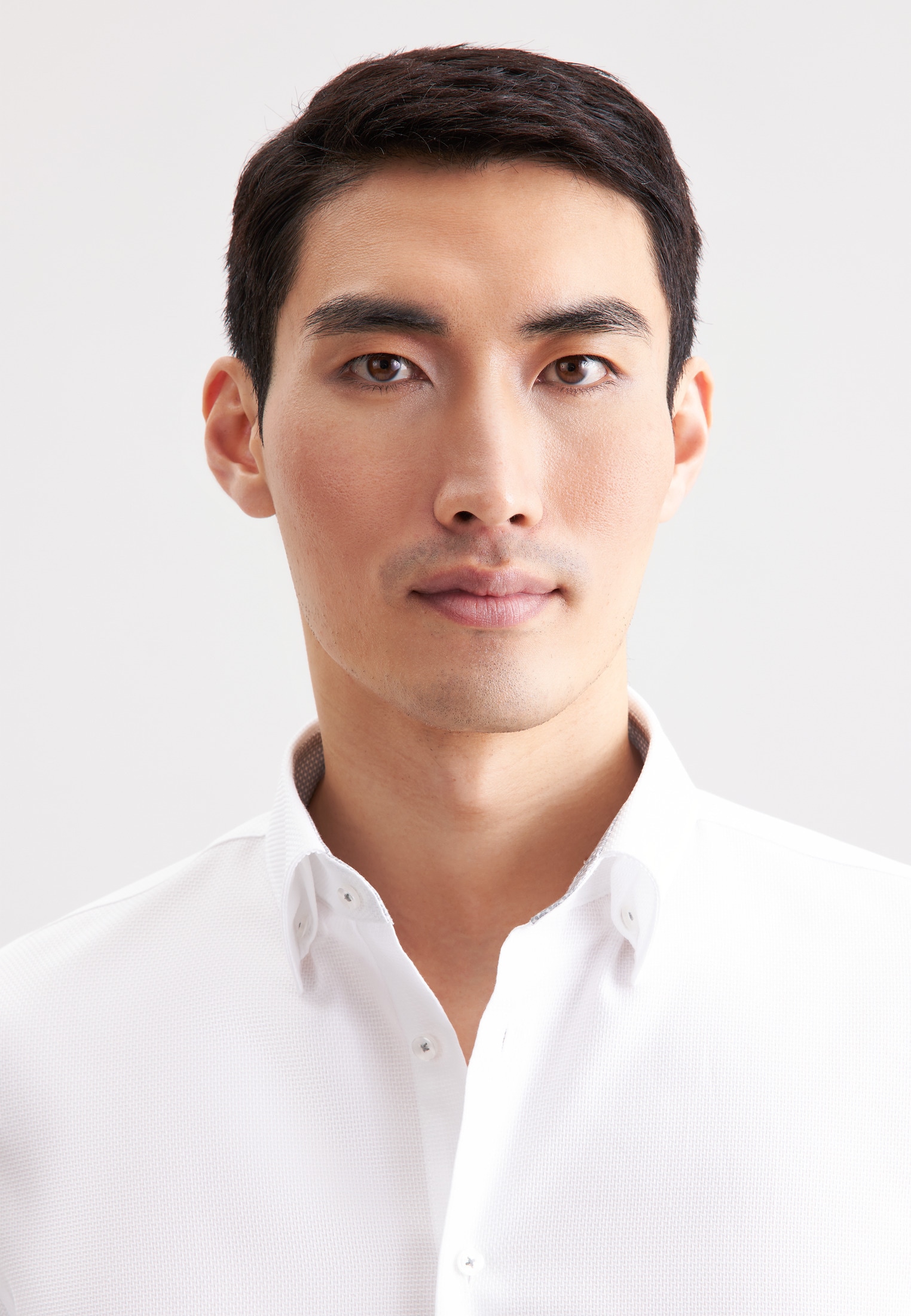 seidensticker Businesshemd »Schwarze Rose« Slim 1/1 Covered-Button-Down-Kragen Struktur