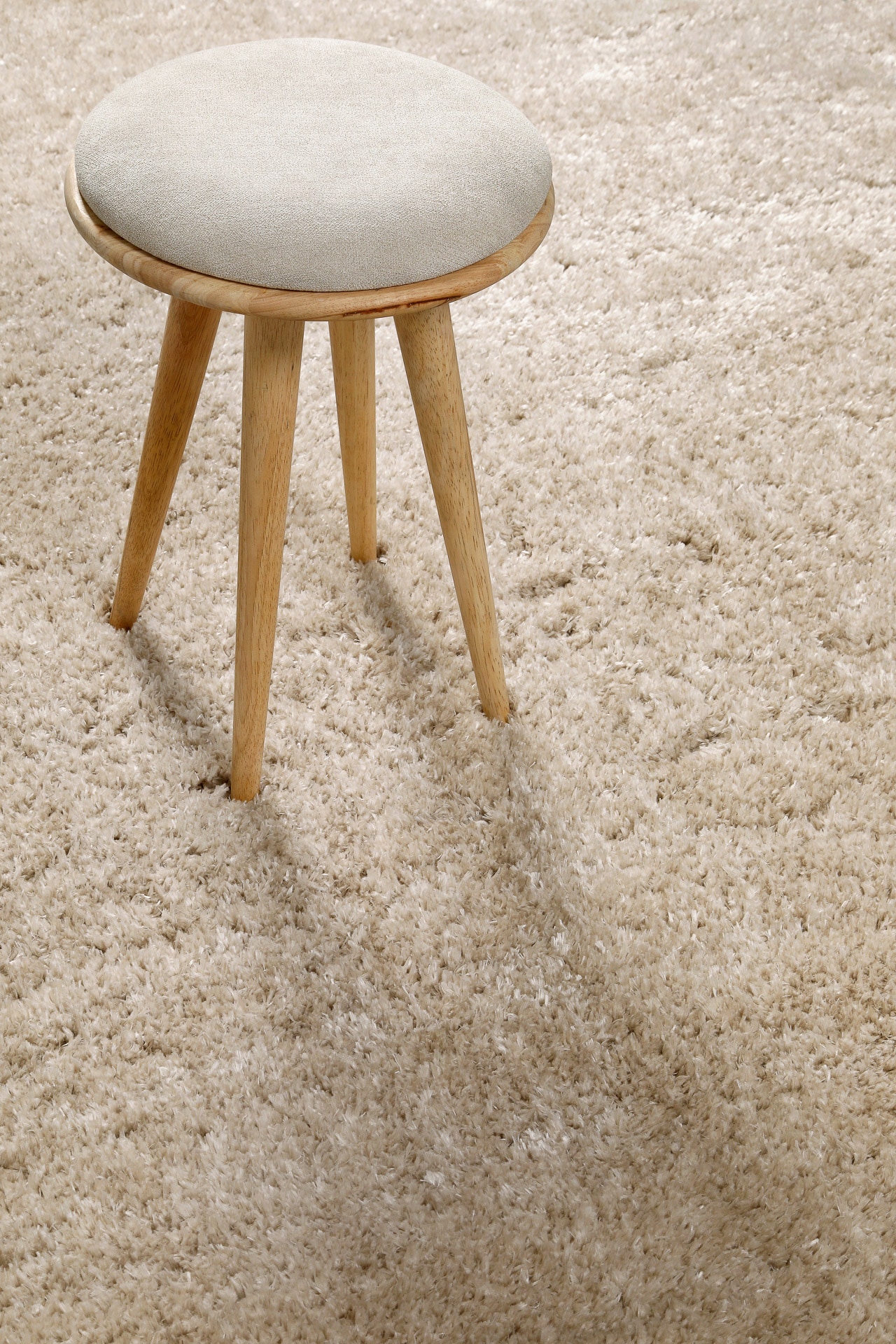 Homie Living Teppich »Parma«, quadratisch, 50 mm Höhe, Hochflor, gewebt, kuschelig, uni, Wohnzimmer, Schlafzimmer, Esszimmer