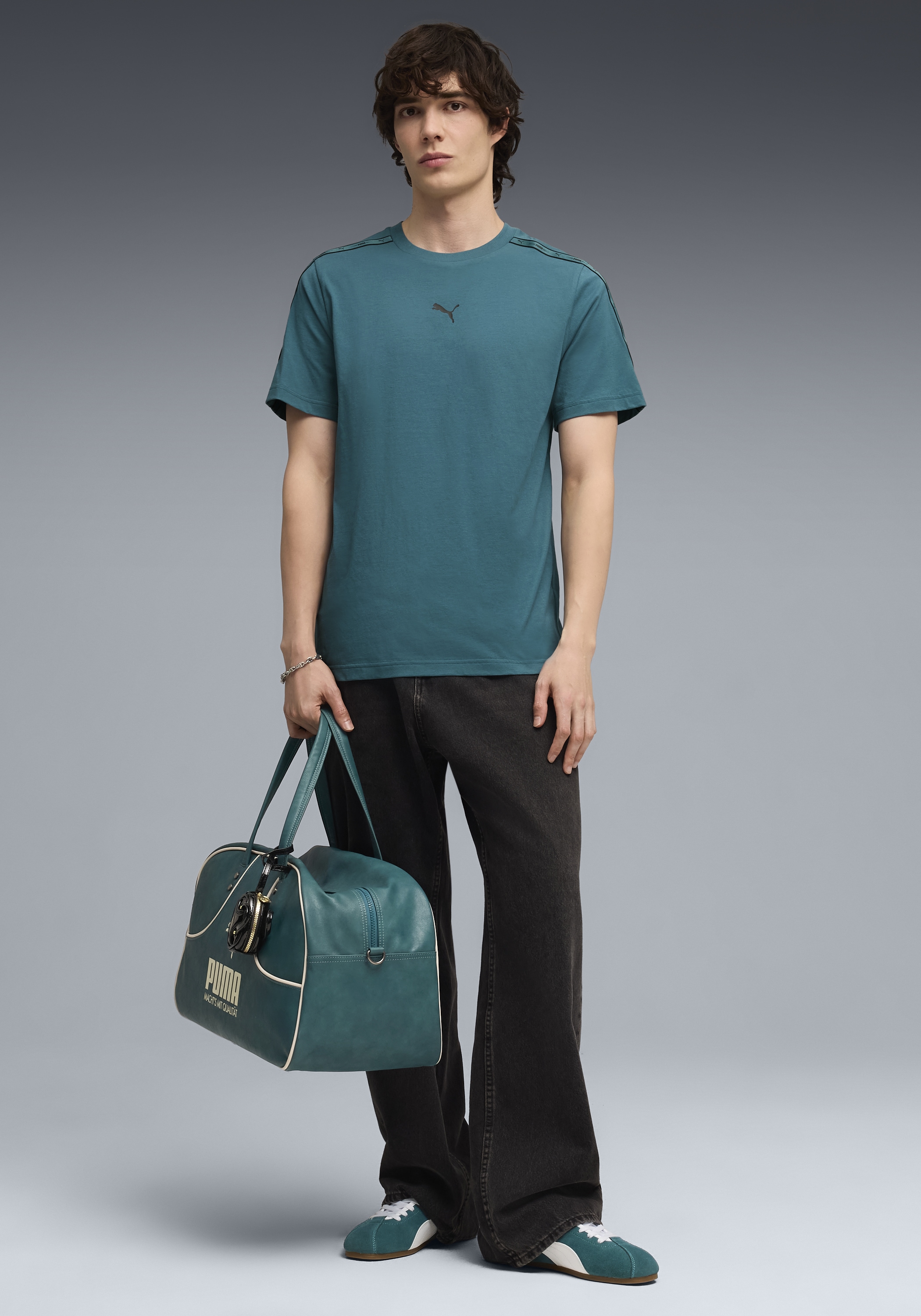 PUMA T-shirt »ESS TAPE TEE« Regular Fit, Kurzarm, für sportlichen Look, aus Baumwolle