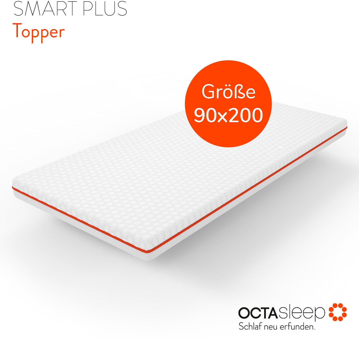 OCTAsleep Topper »Octasleep Smart Plus Topper, 90x200 cm, 140x200 cm und weitere Grössen«, (1 St.), OCTAspring® Aerospace Technologie, Topper, ergonomisch, atmungsaktiv