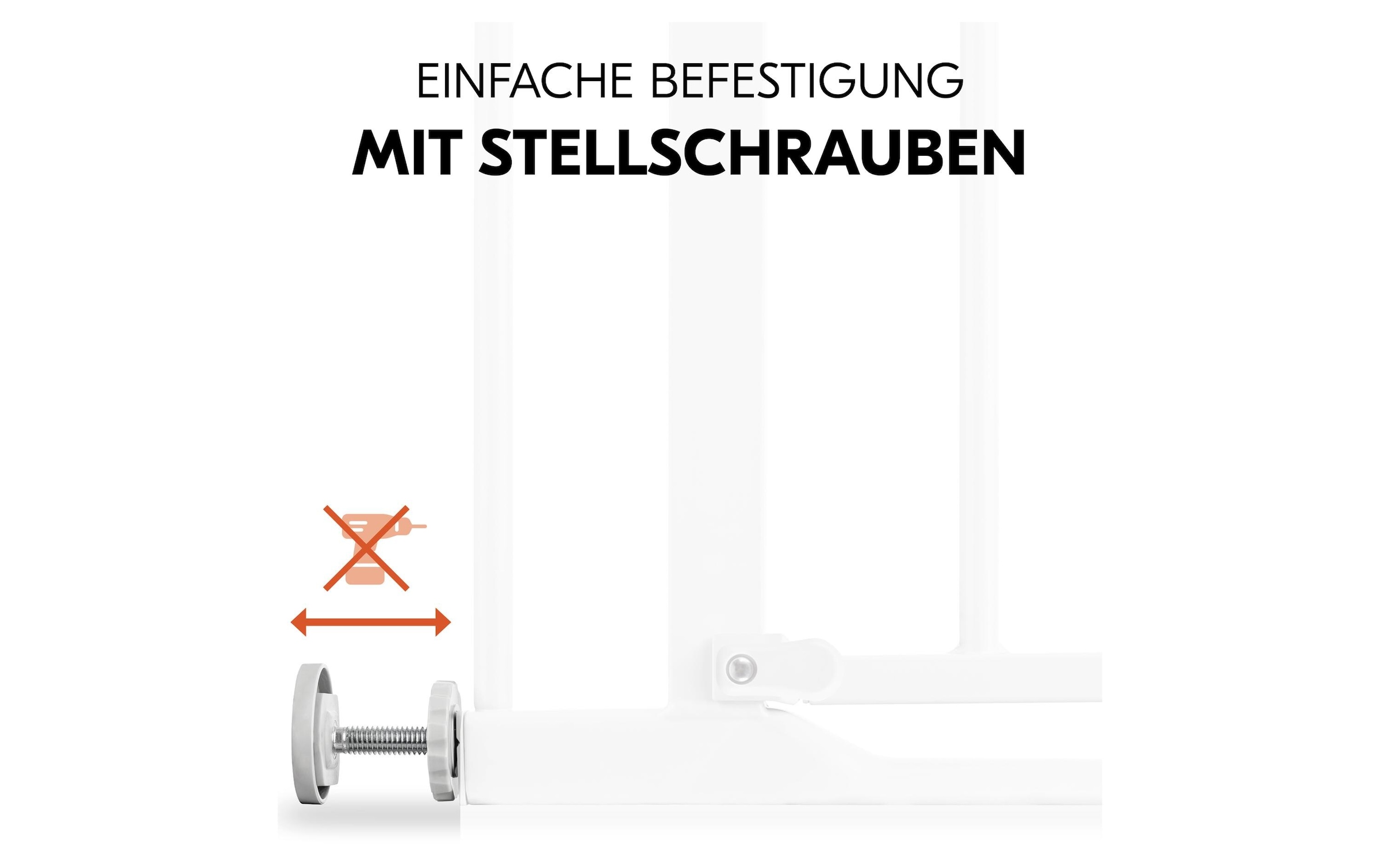 Hauck Türschutzgitter »Clear Step 2 75 cm - 80 cm«