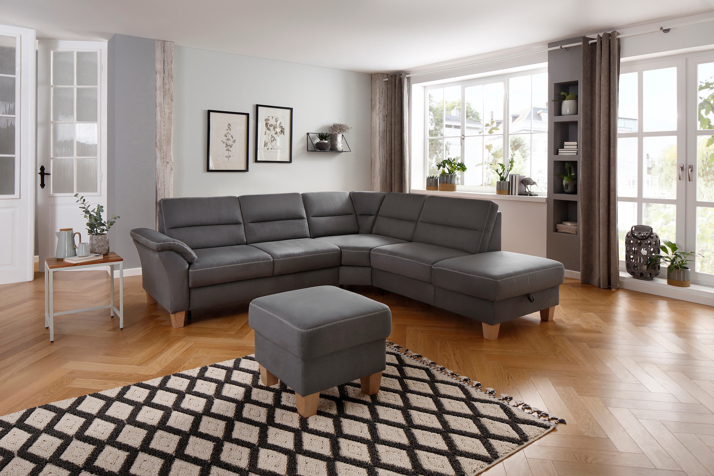 Home affaire Ecksofa »Soleo L-Form« komfortabel durch Trapezecke mit Relaxfunktion, auch mit Bettfunktion
