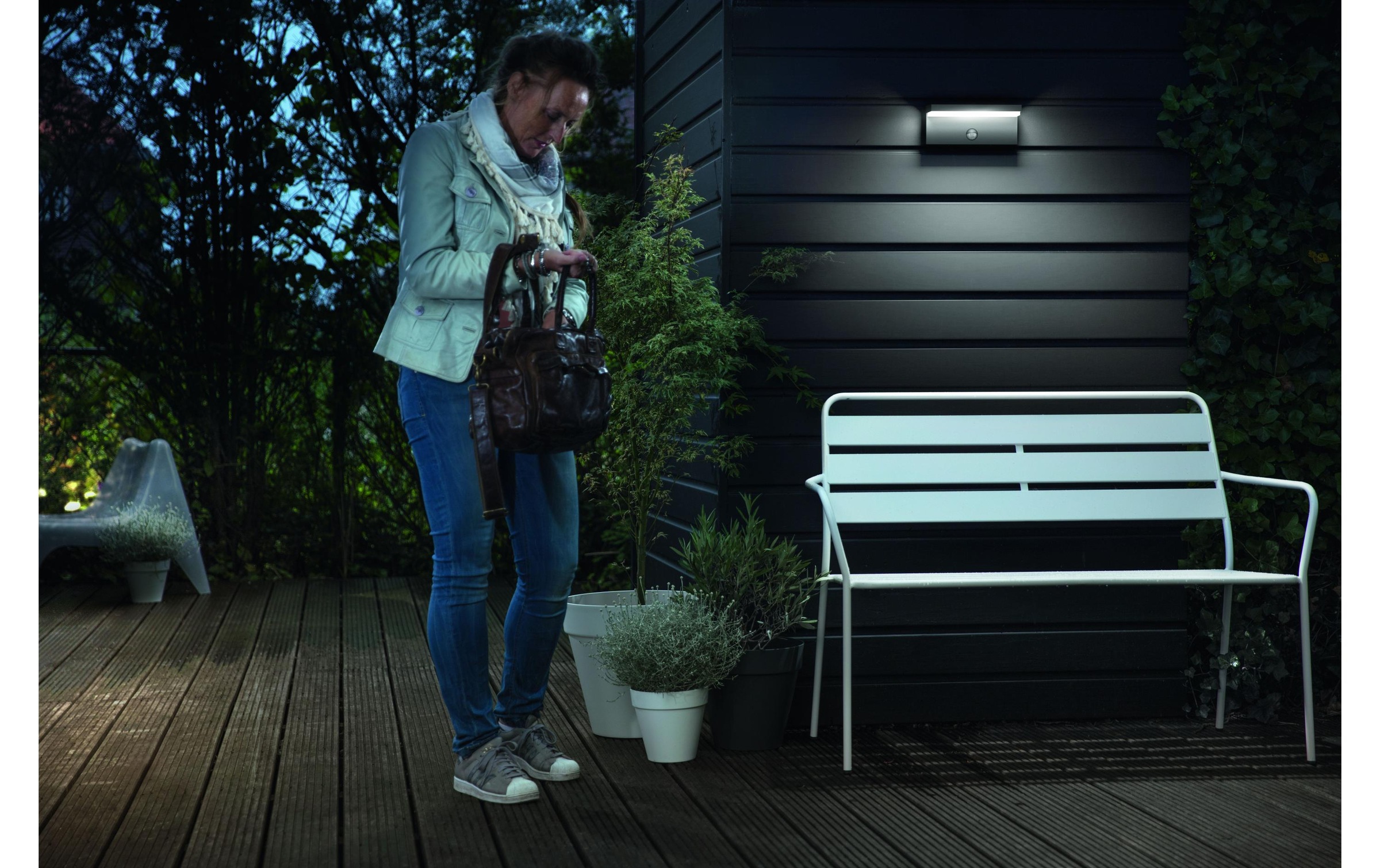 Philips Aussen-Wandleuchte »myGarden Bustan 4000K mit Bewegungssensor«