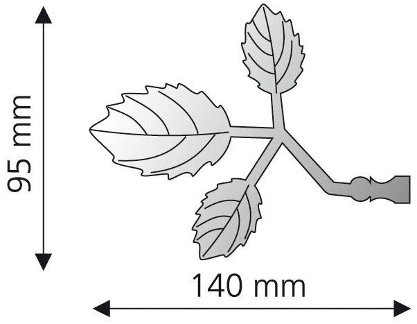 Liedeco Gardinenstangen-Endstück »Bacchus« für Gardinenstangen Ø 16 mm