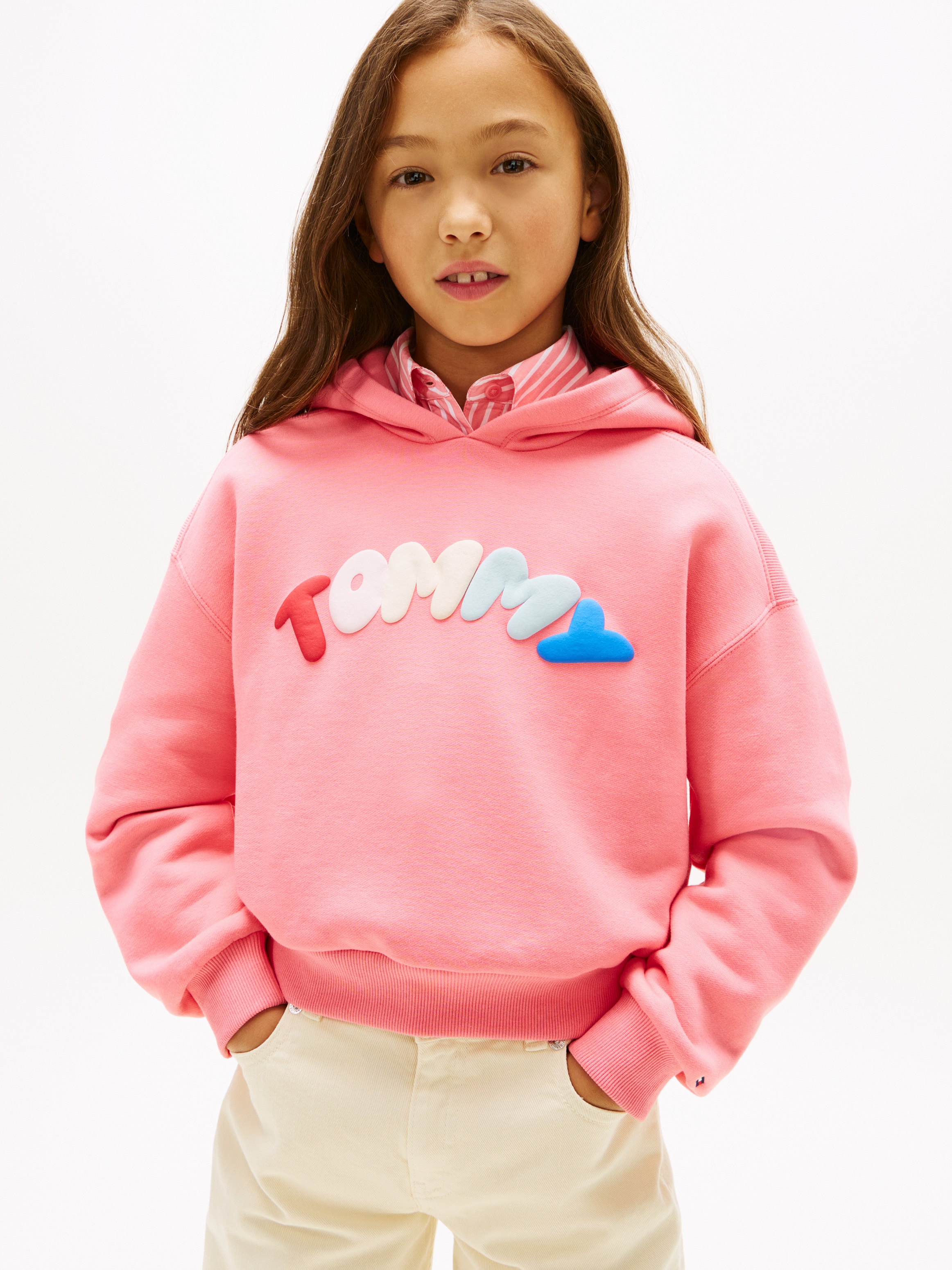 Image of Tommy Hilfiger Kapuzensweatshirt "TOMMY PUFF PRINT HOODIE", Kinder bis 16 Jahre, regular fit