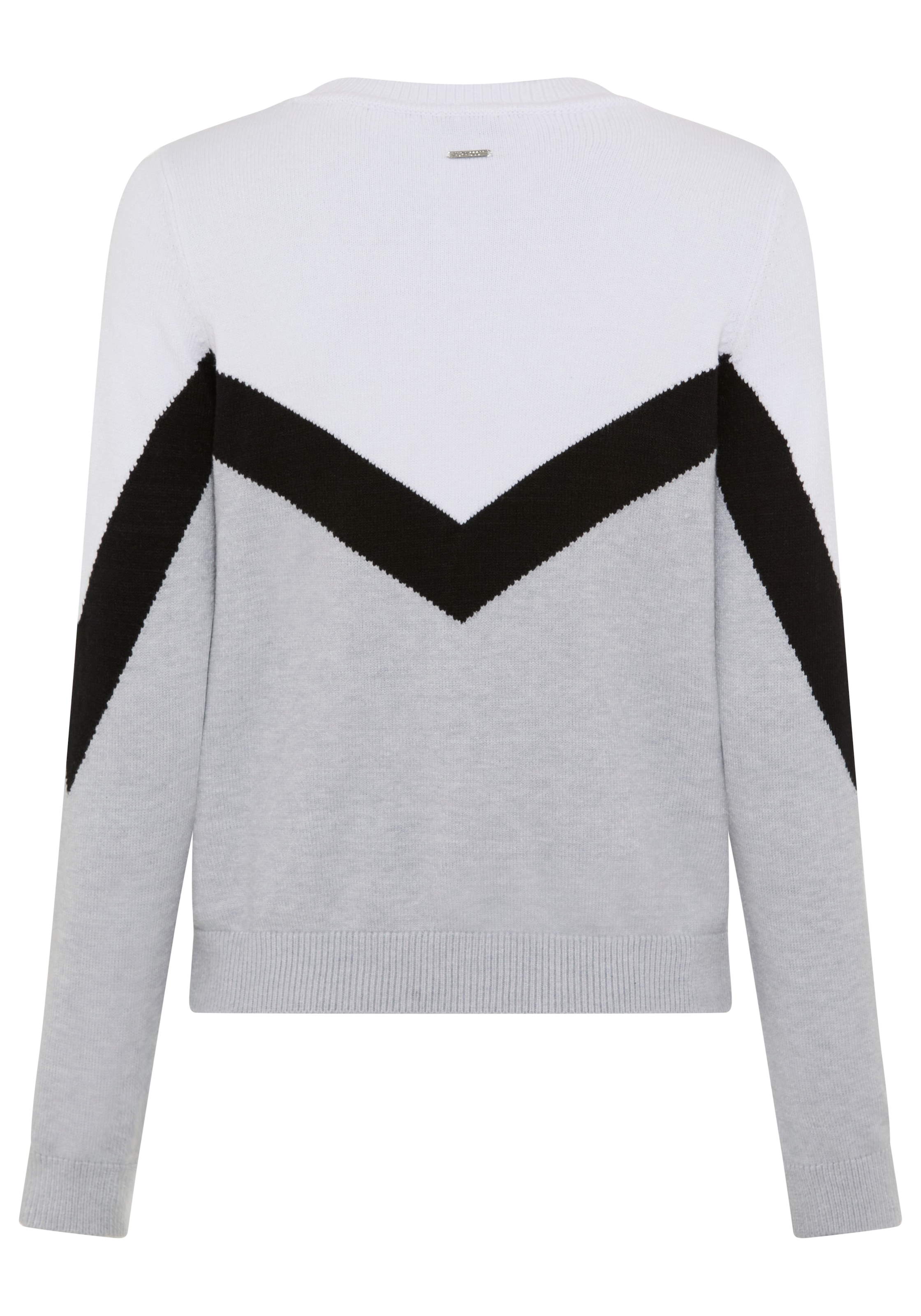 Laura Scott Rundhalspullover, mit Zickzackmuster - NEUE KOLLEKTION